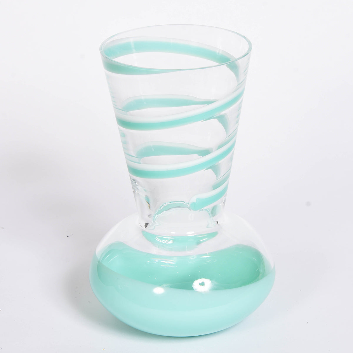 Turquoise Swirl Vase