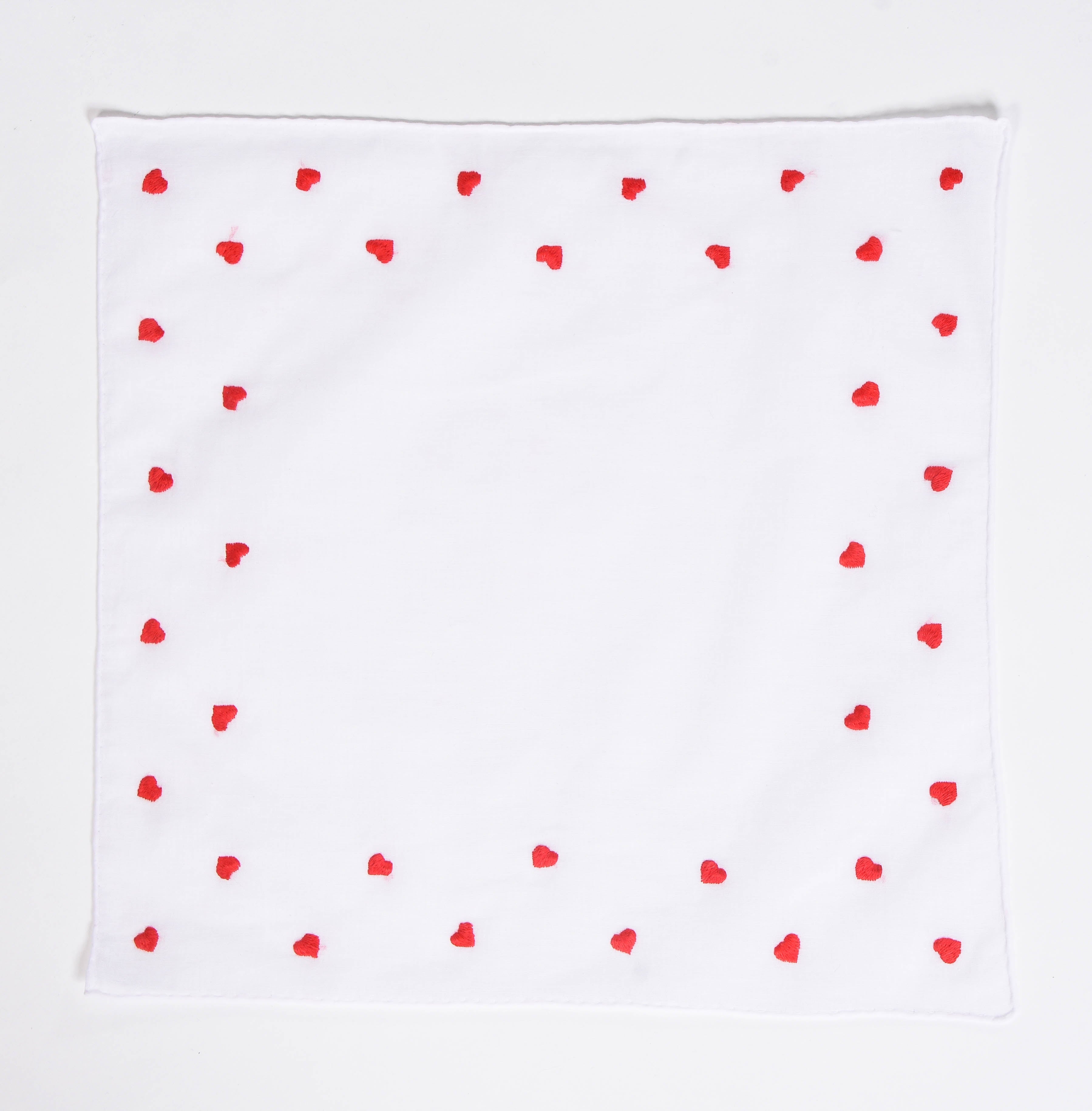 Red Heart Handkerchief