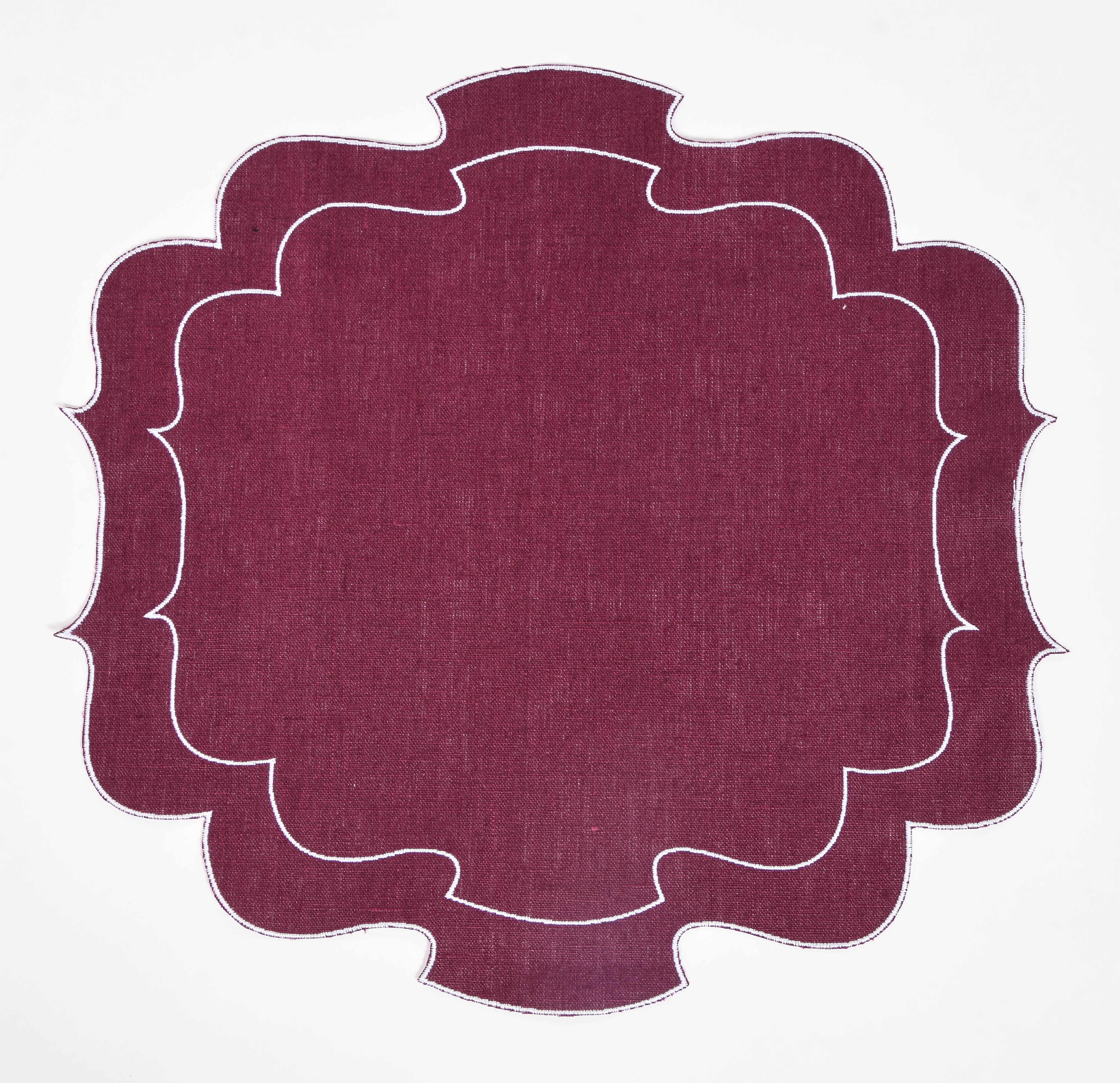 Curly Waxed Linen Placemat