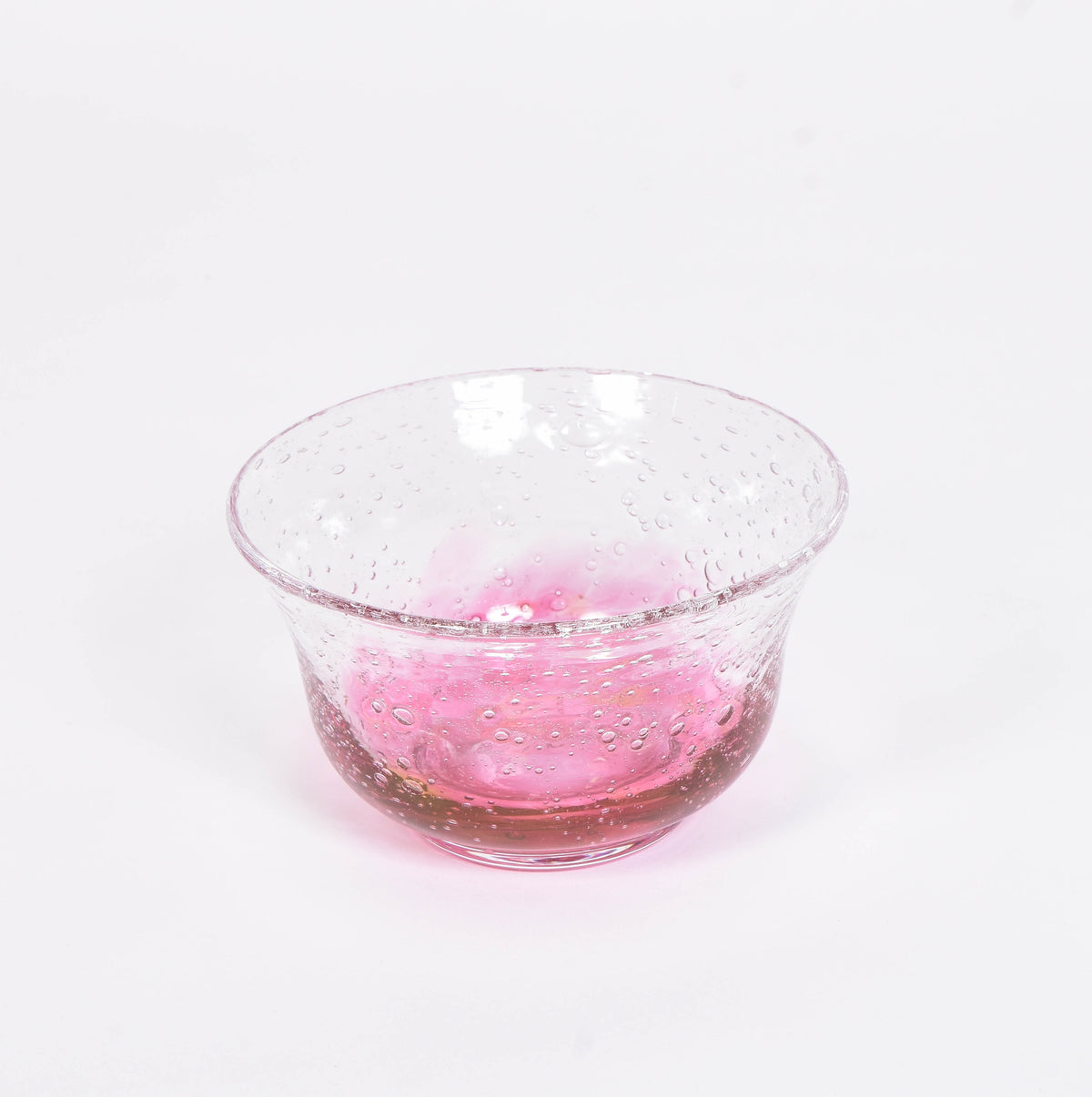 Biot Pink Glass Bowl