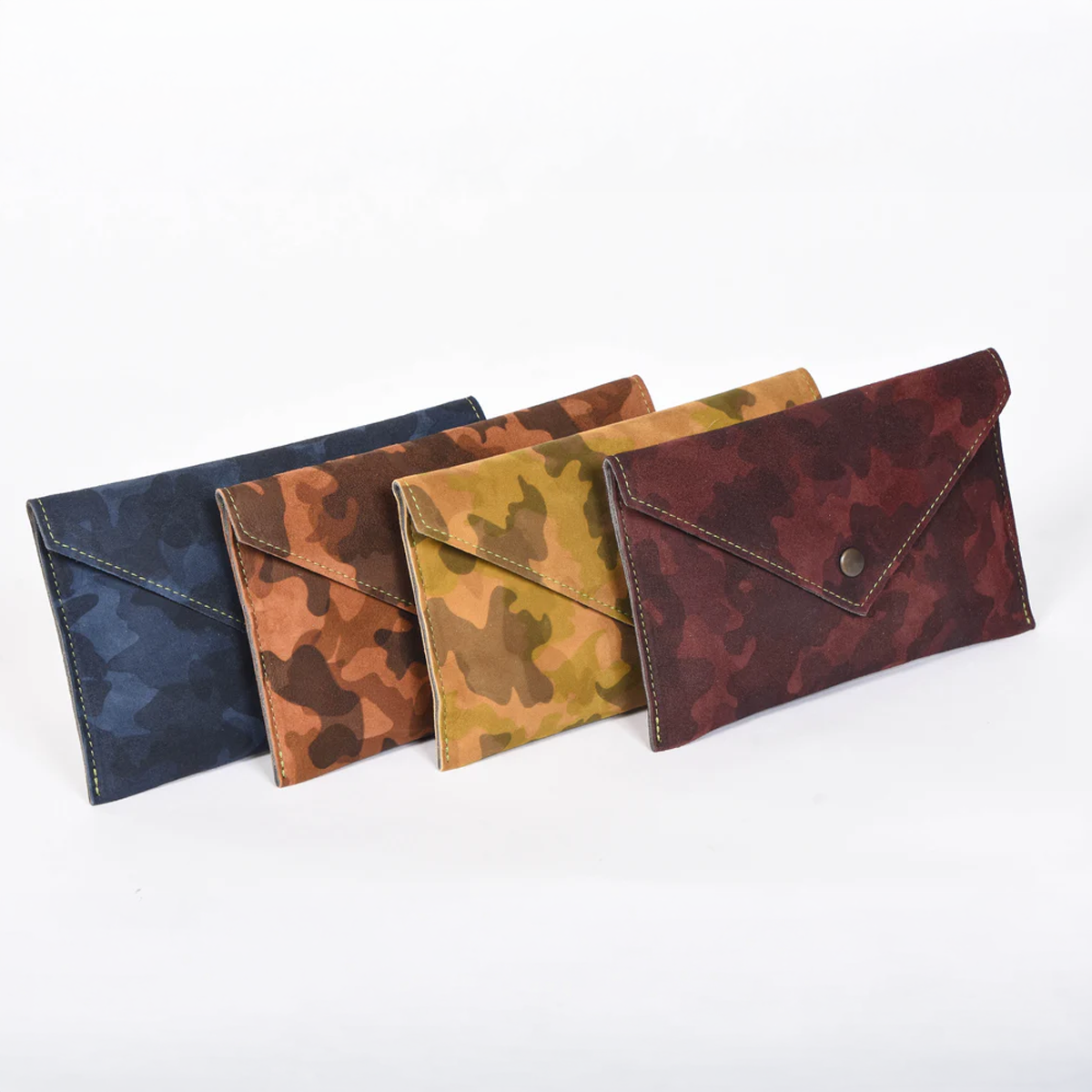 Camouflage Suede Envelope