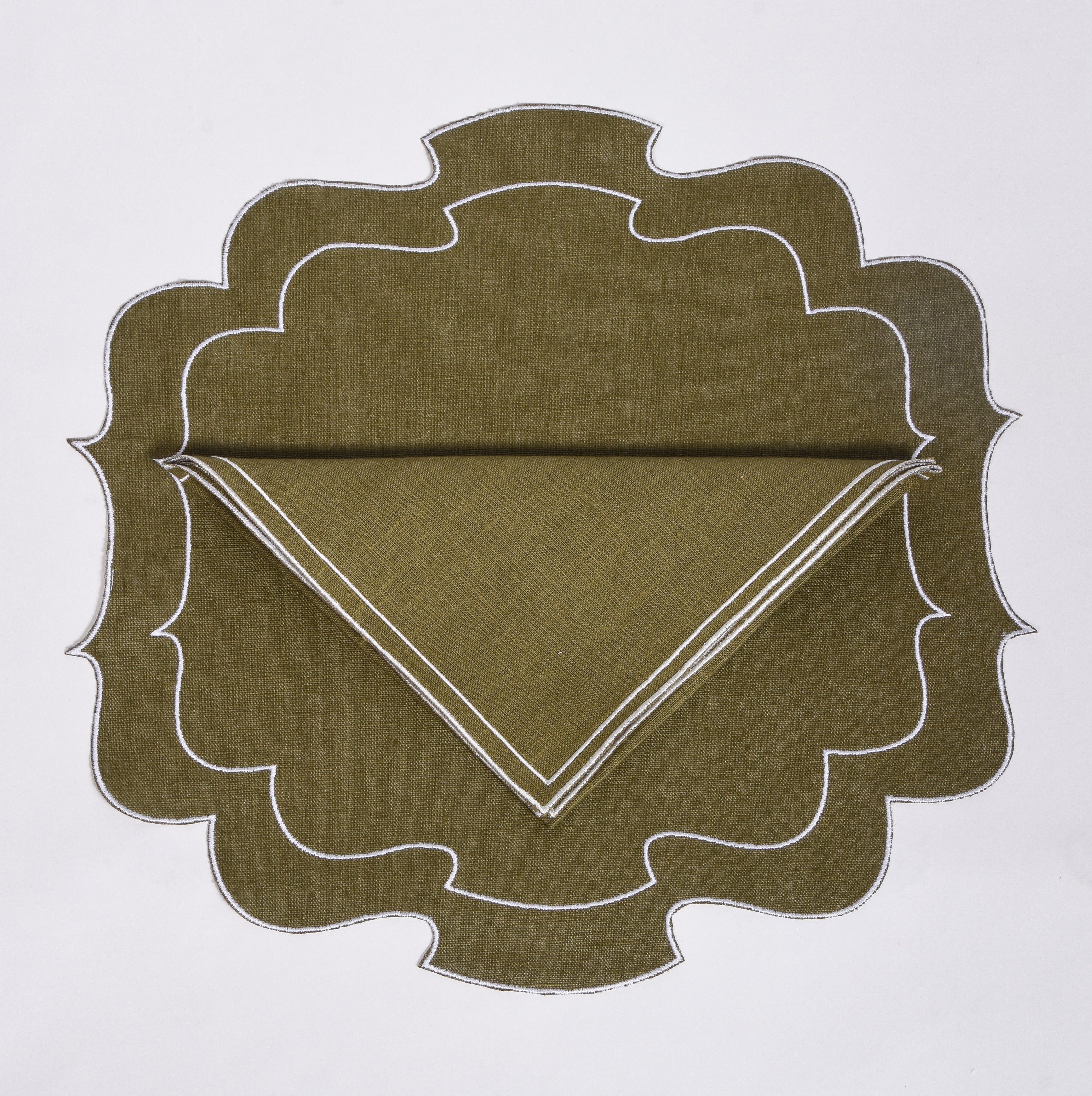 Curly Waxed Linen Placemat