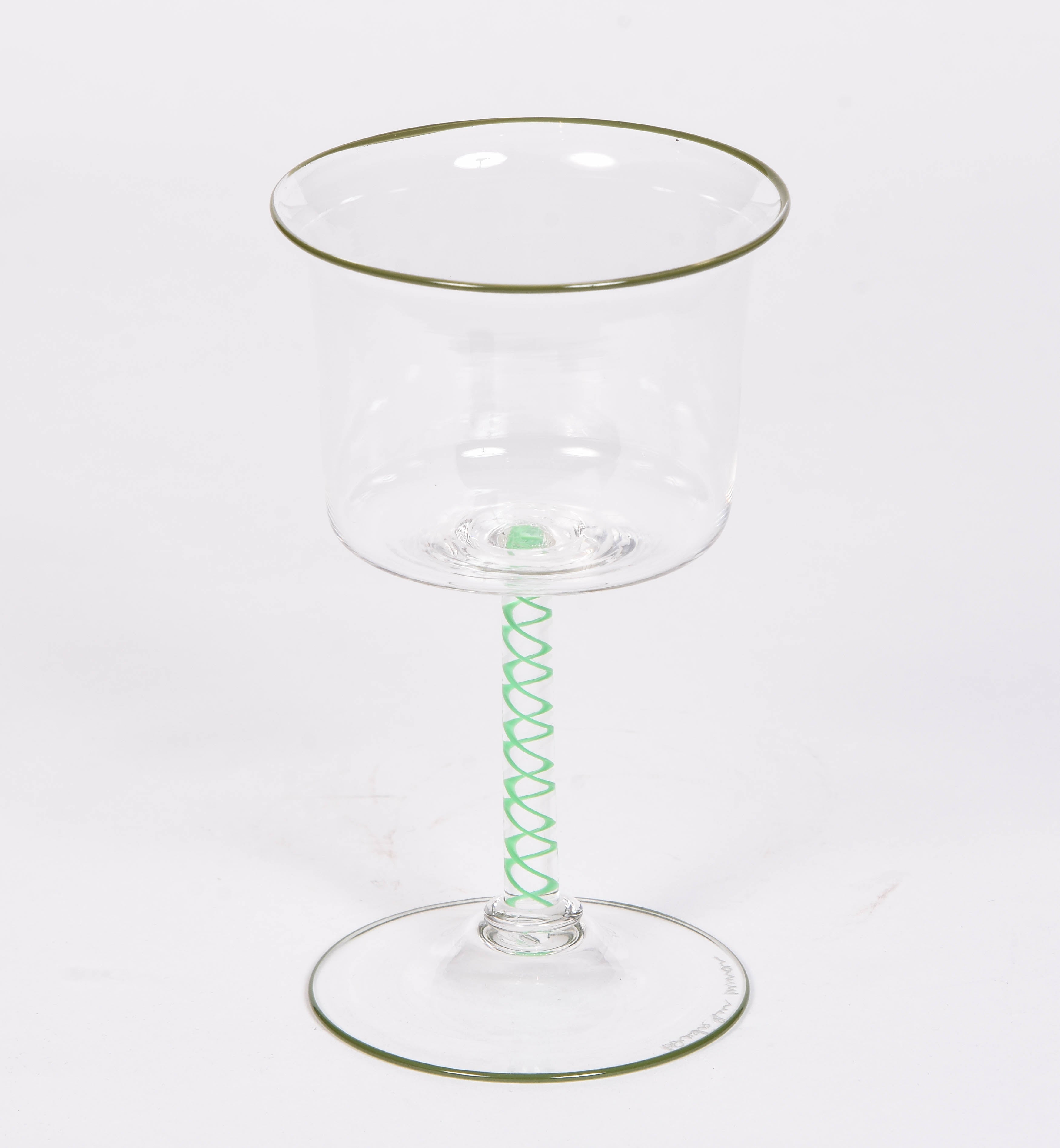 Mint Stem Wine Glass - Set of 6