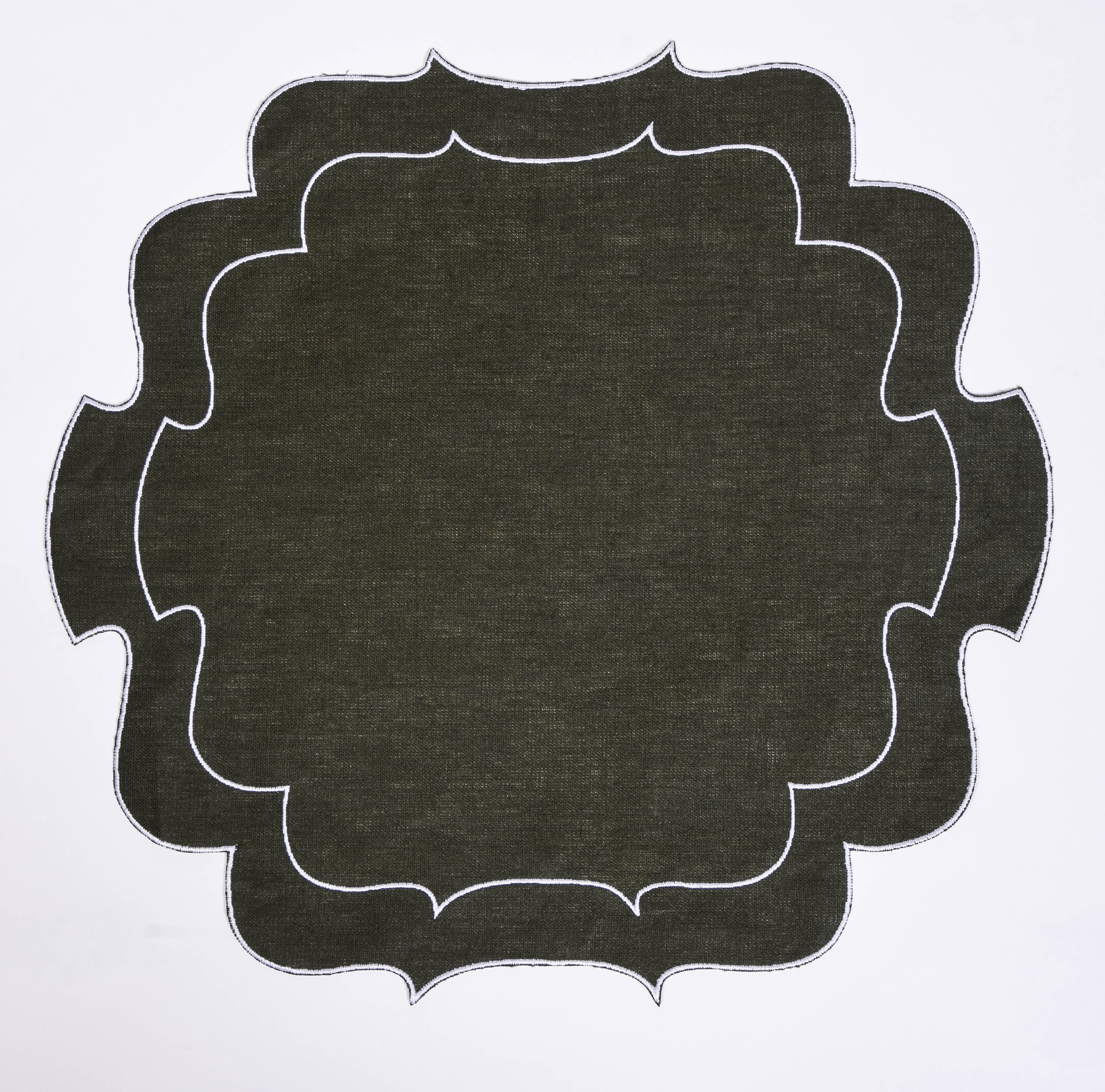 Curly Waxed Linen Placemat