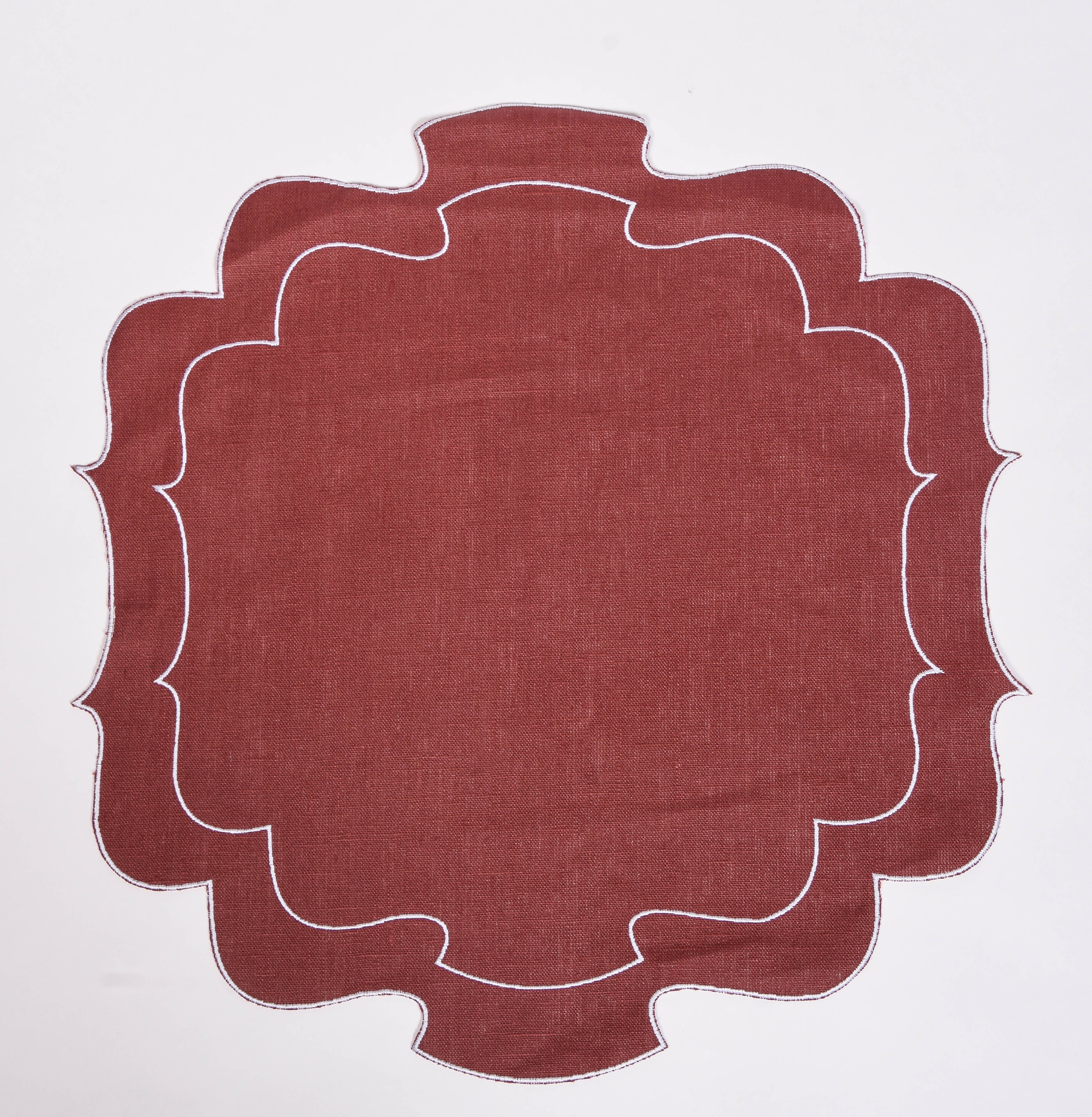 Curly Waxed Linen Placemat