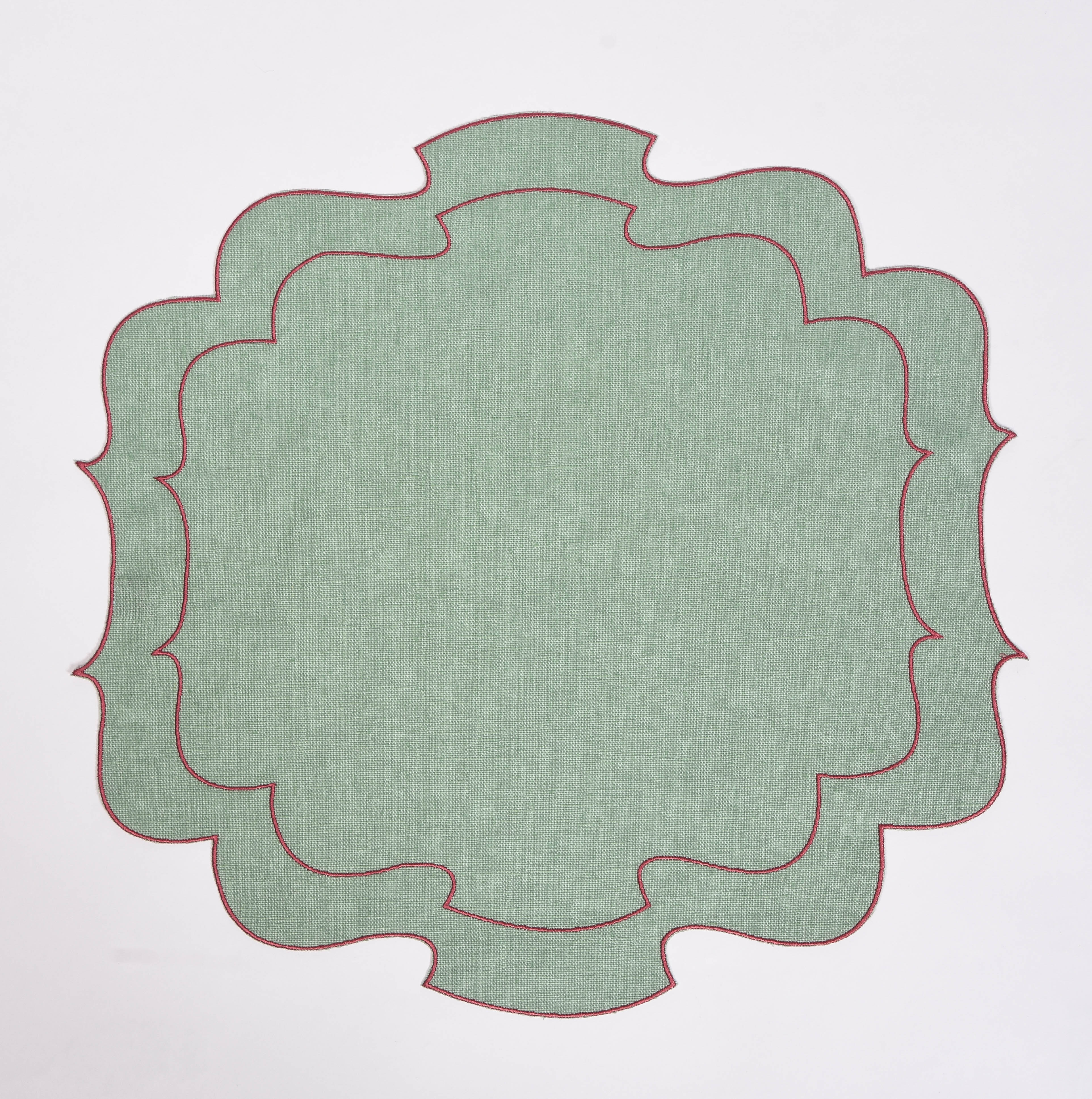 Curly Waxed Linen Placemat