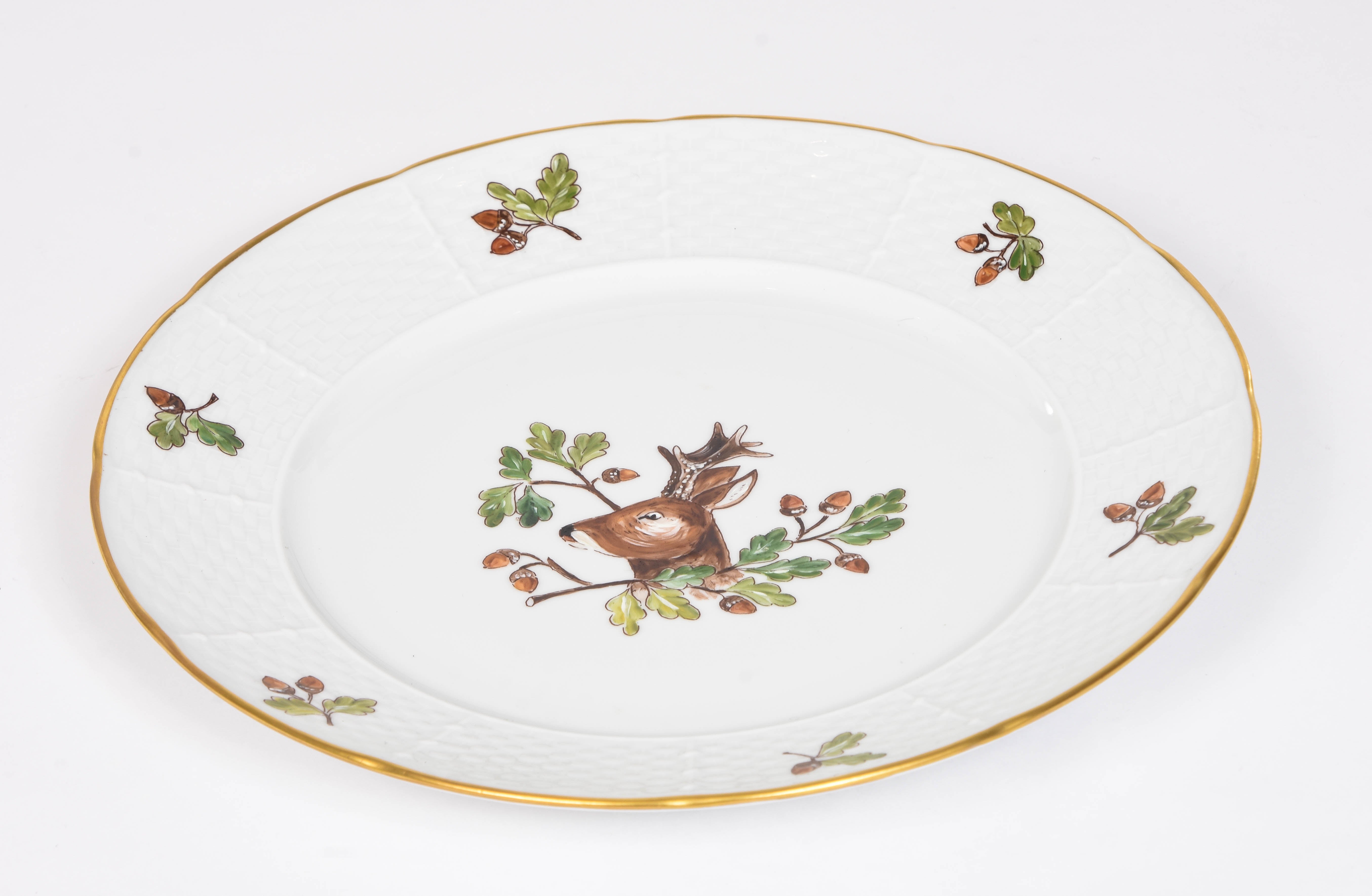 Set of 8 Forest and Mountain Plates