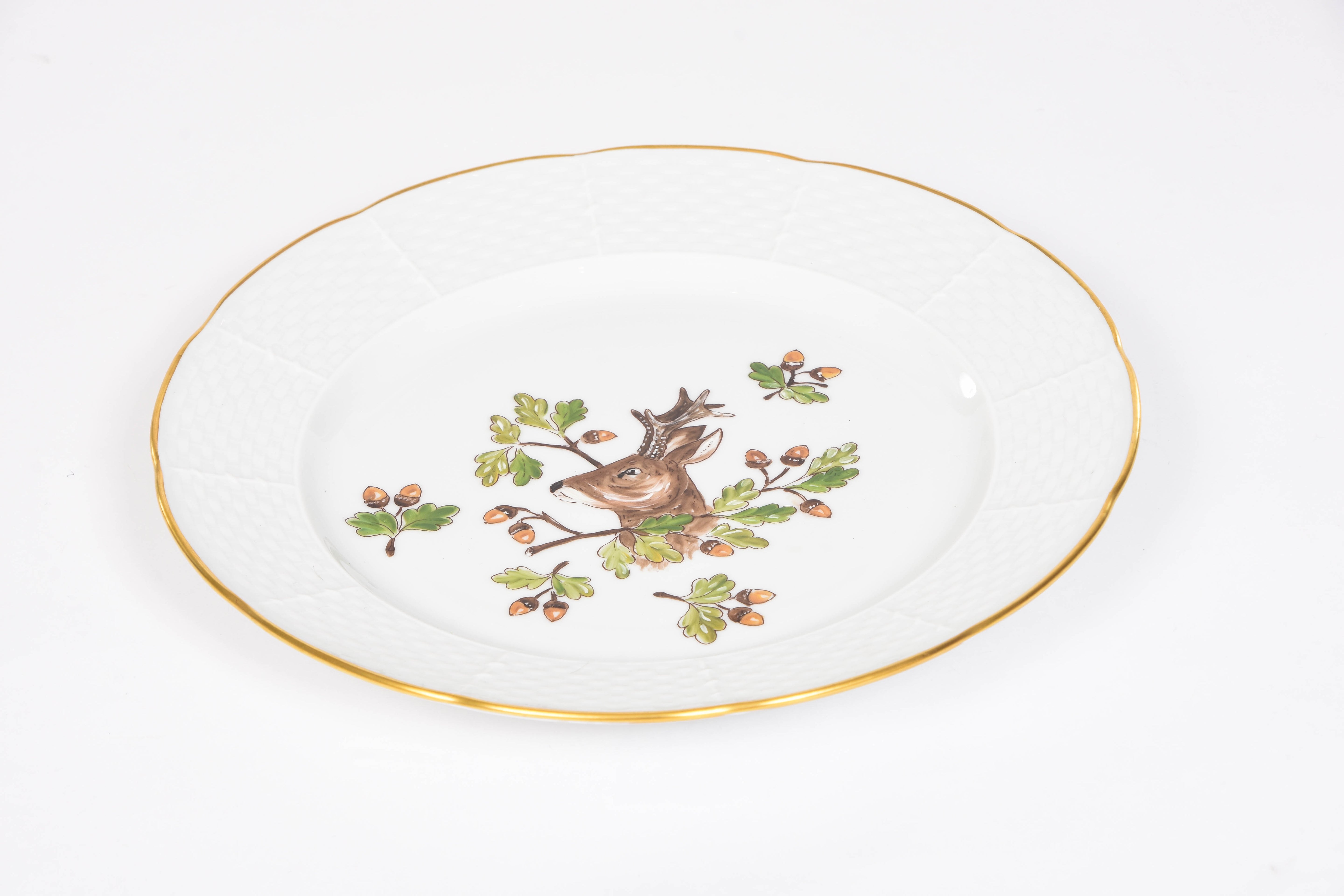 Set of 8 Forest and Mountain Plates