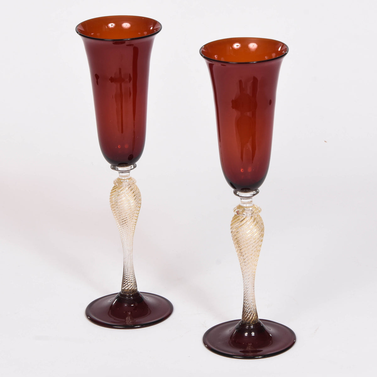 Red Champagne Flute