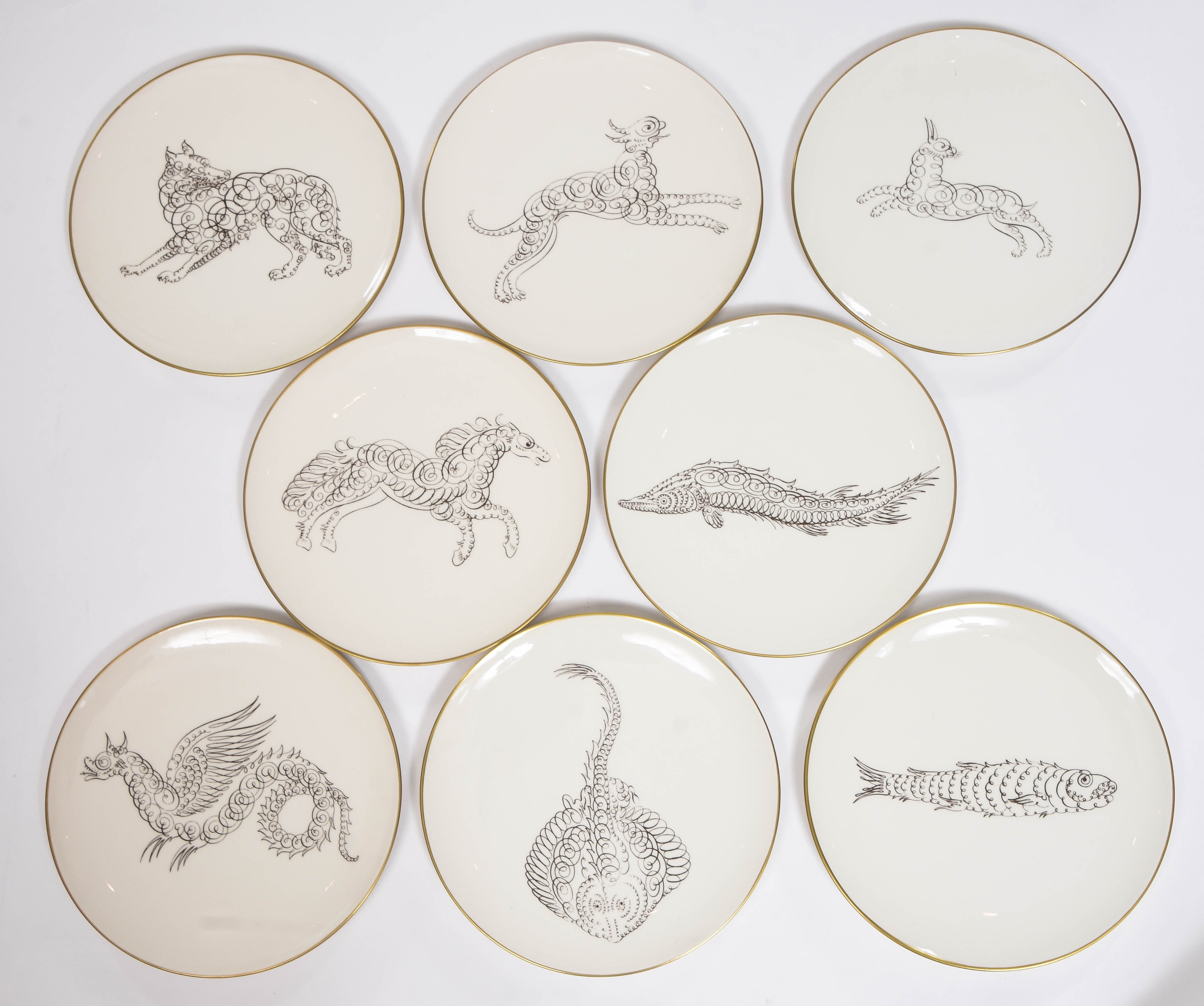 Calligraphy Dessert Plate