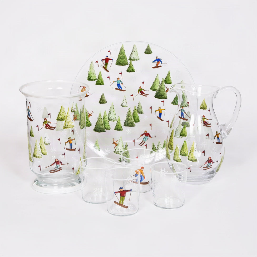 Skiers and Snowflakes Collection