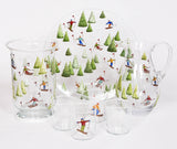 Skiers and Snowflakes Collection