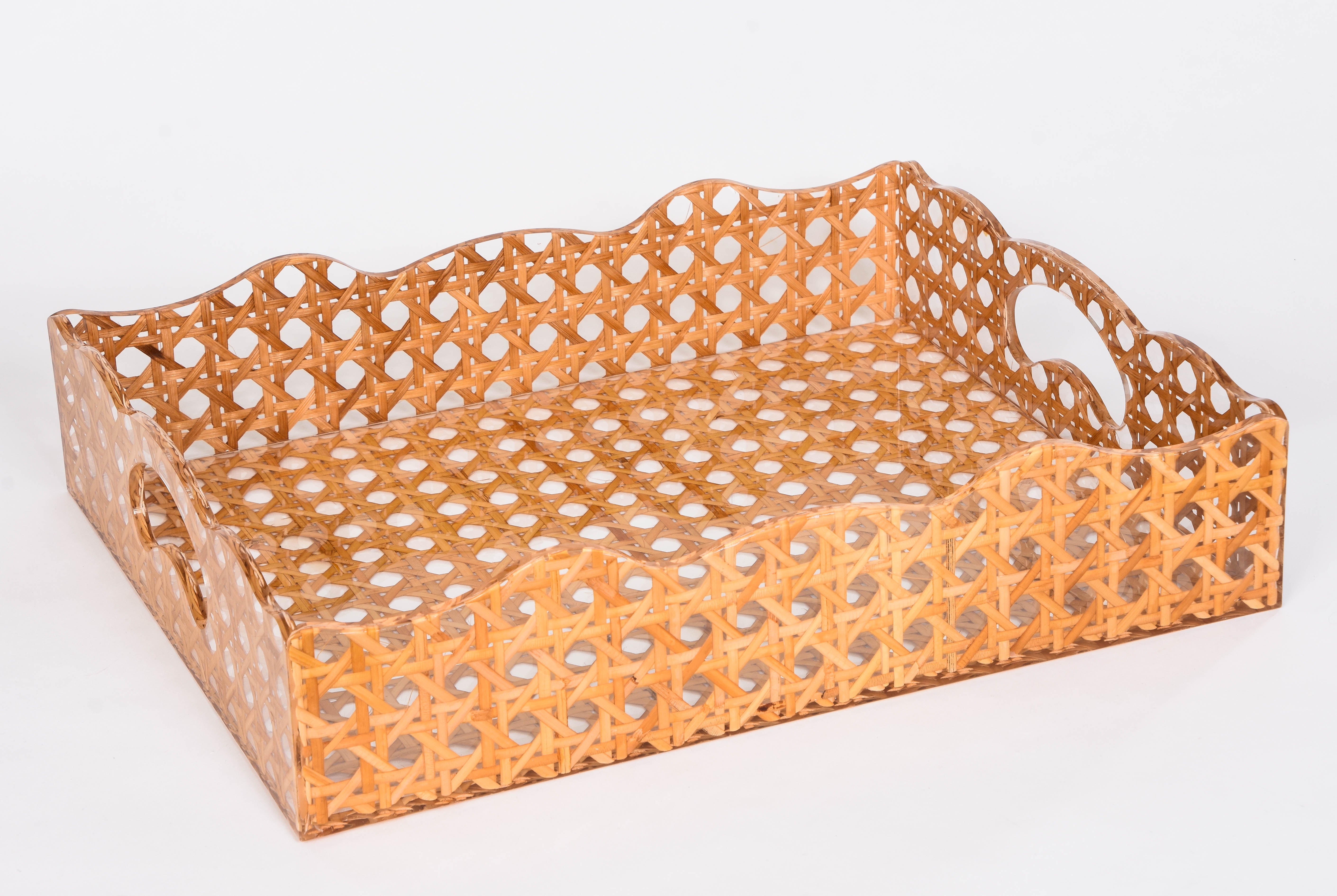 Rattan Gallery Trays