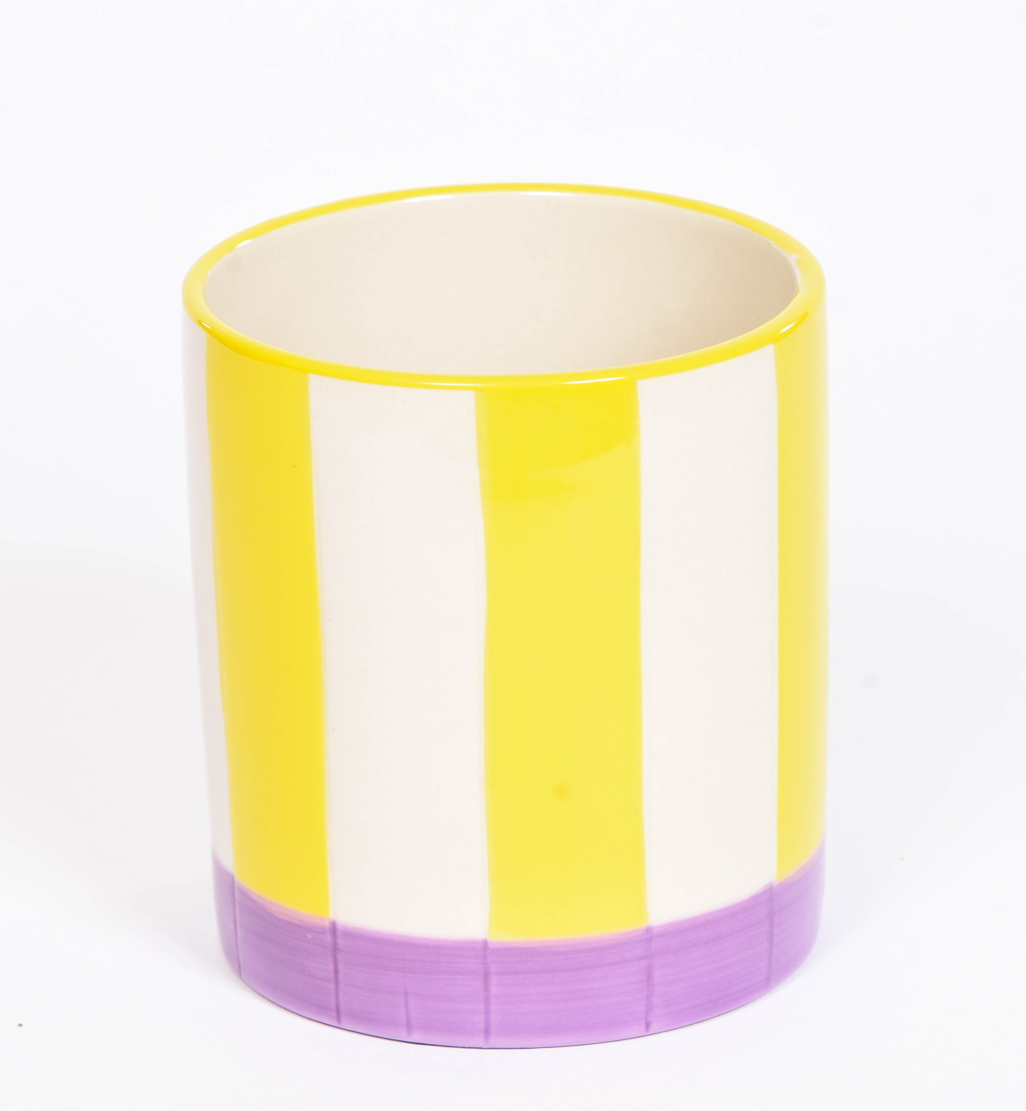 Stripy Flower Pots