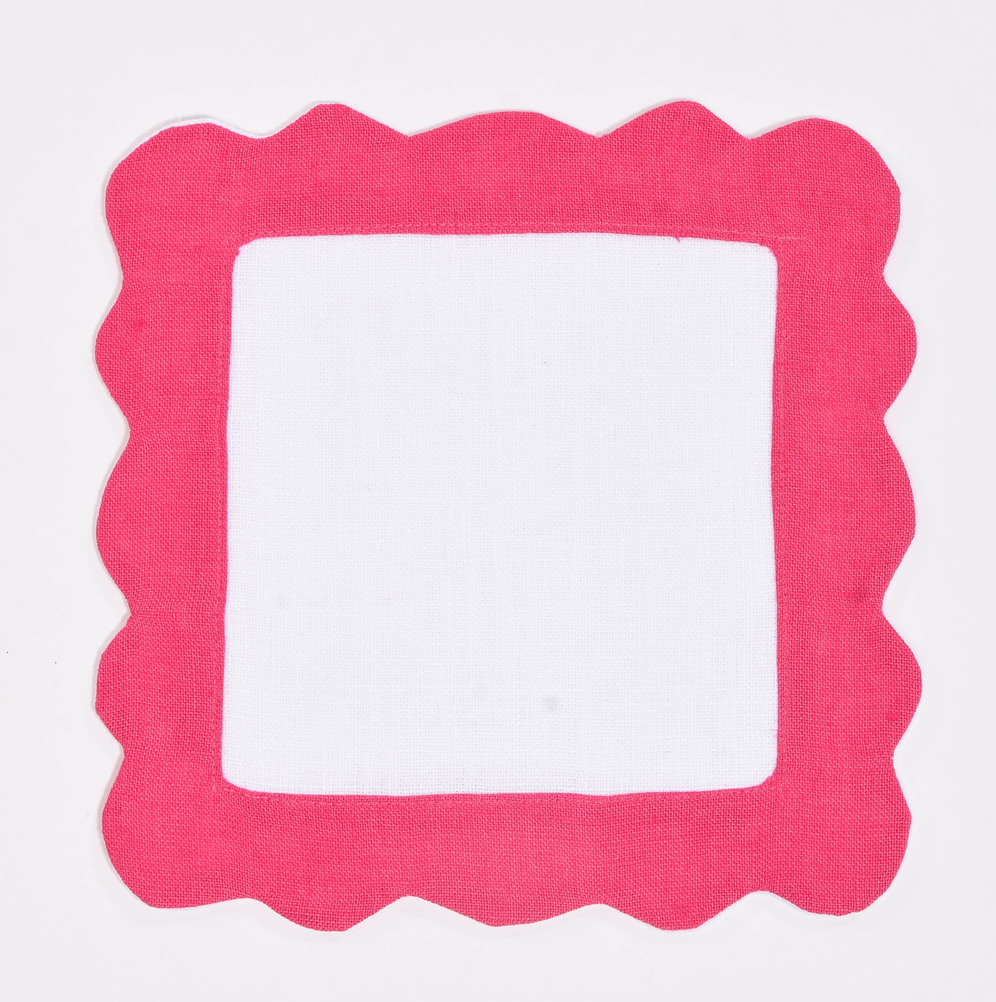 Sunflower Scallop Cocktail Napkins