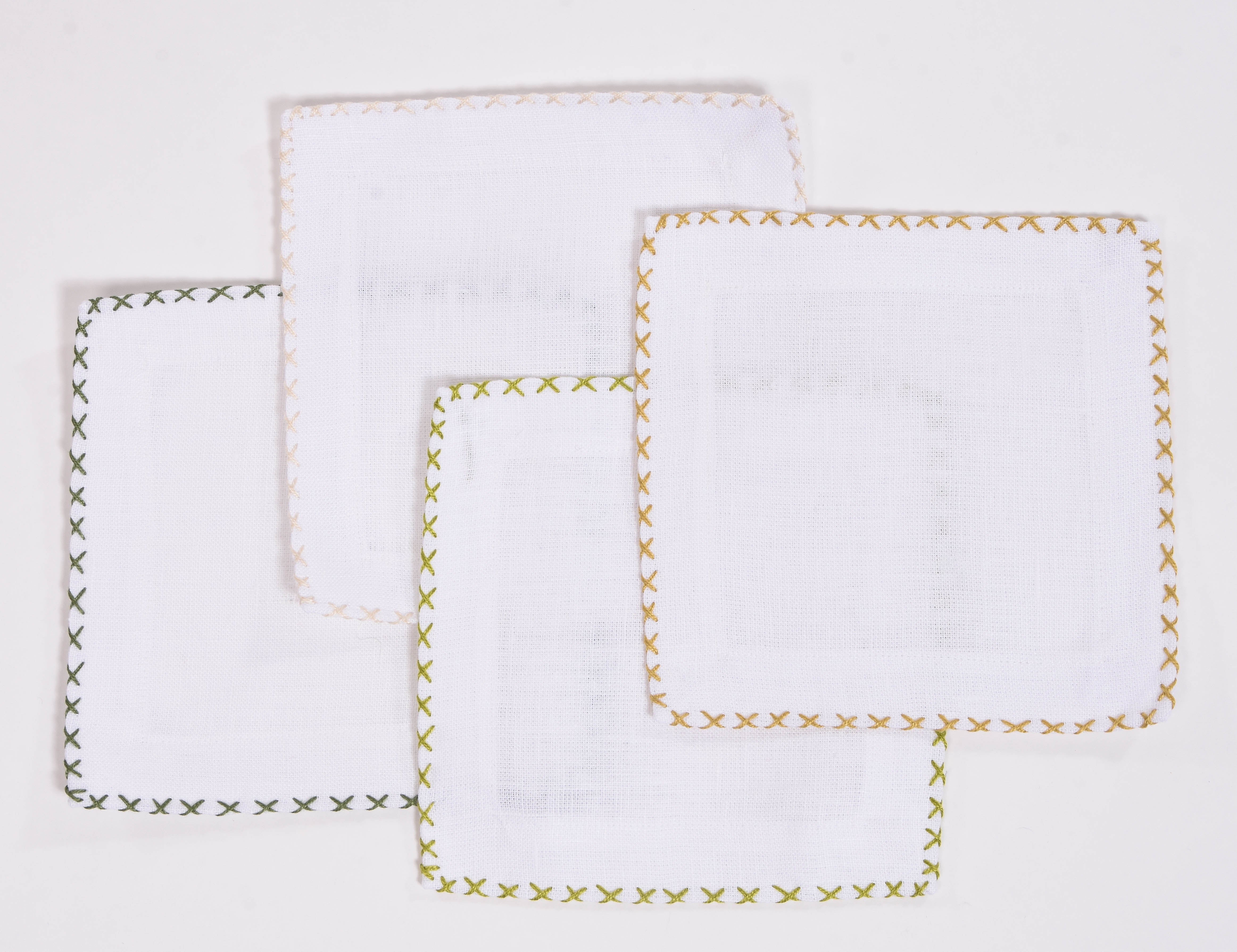 Cross Stitch Cocktail Napkins