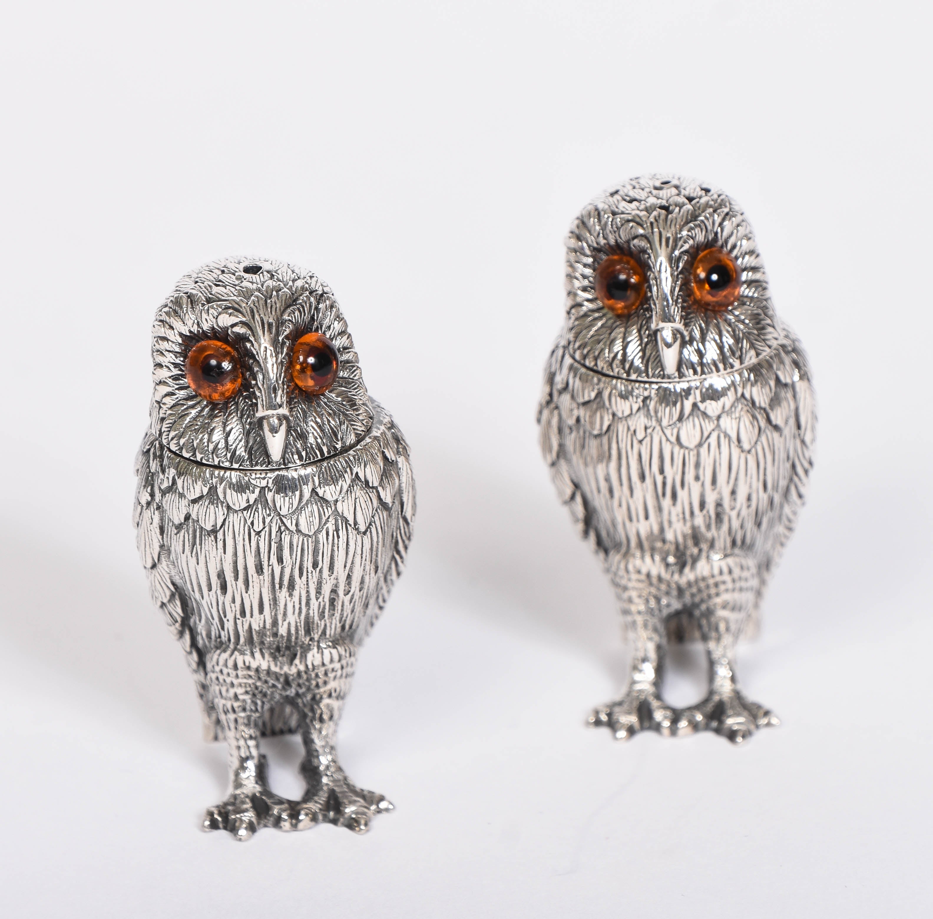 Silver Owl Salt and Pepper