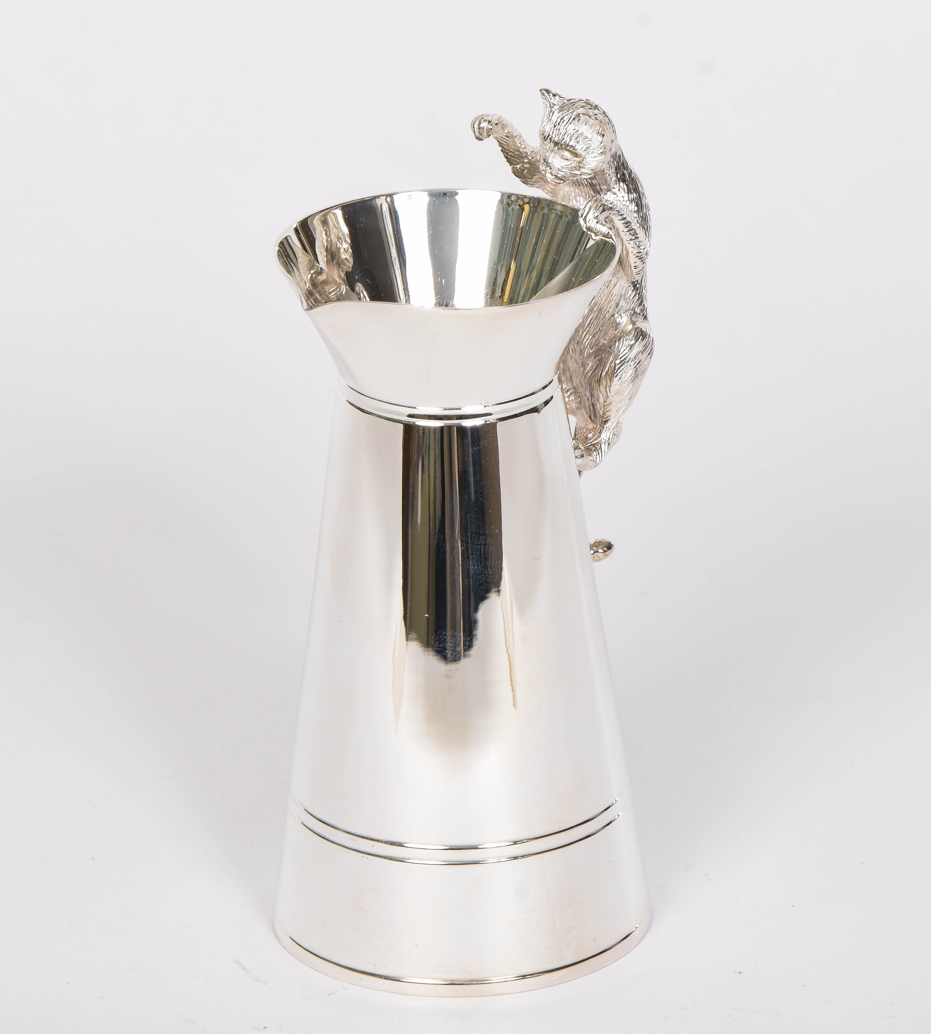 Silver 'Cat that Got the Cream' Jug