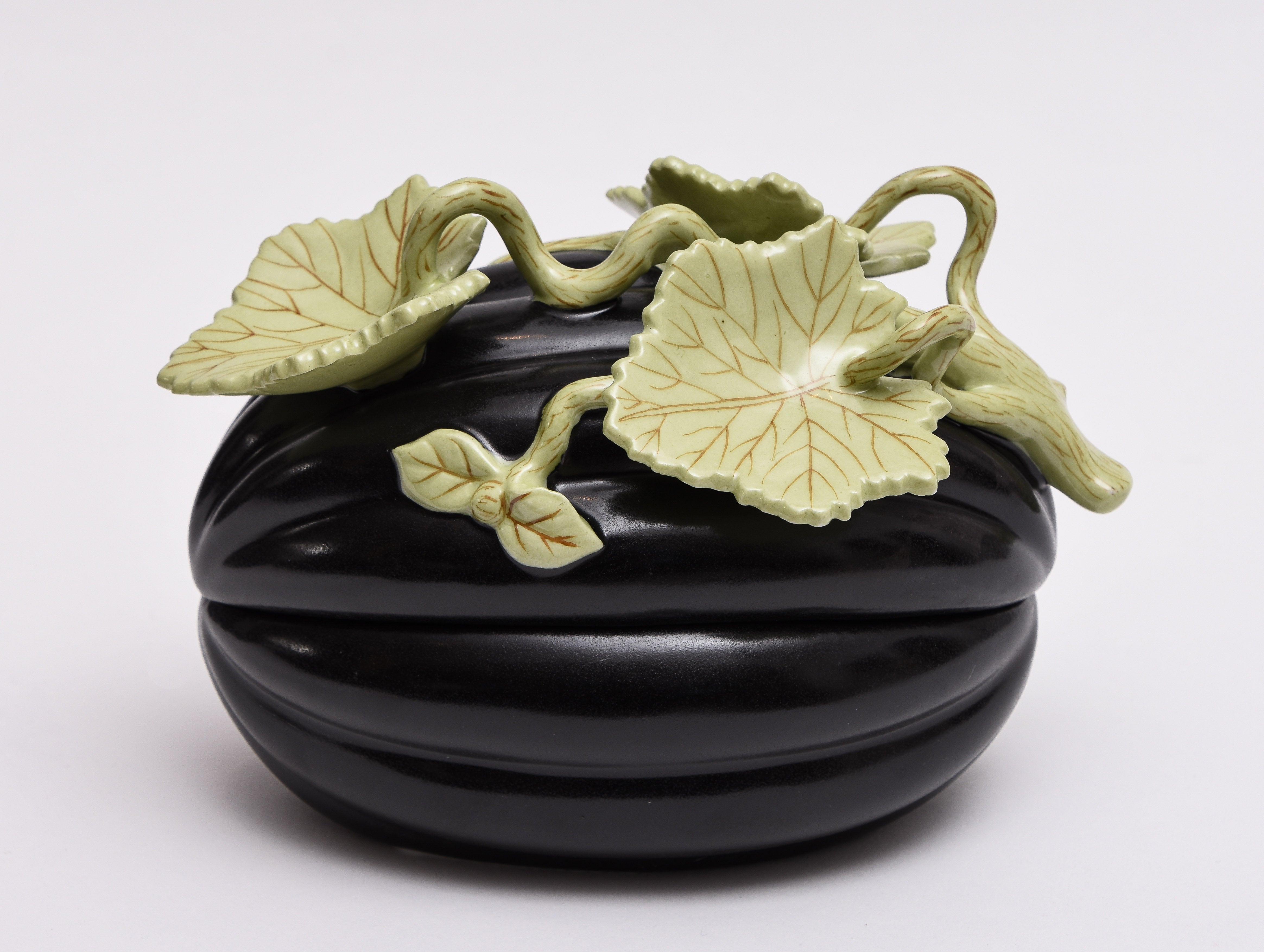 Melon with Green Leaves