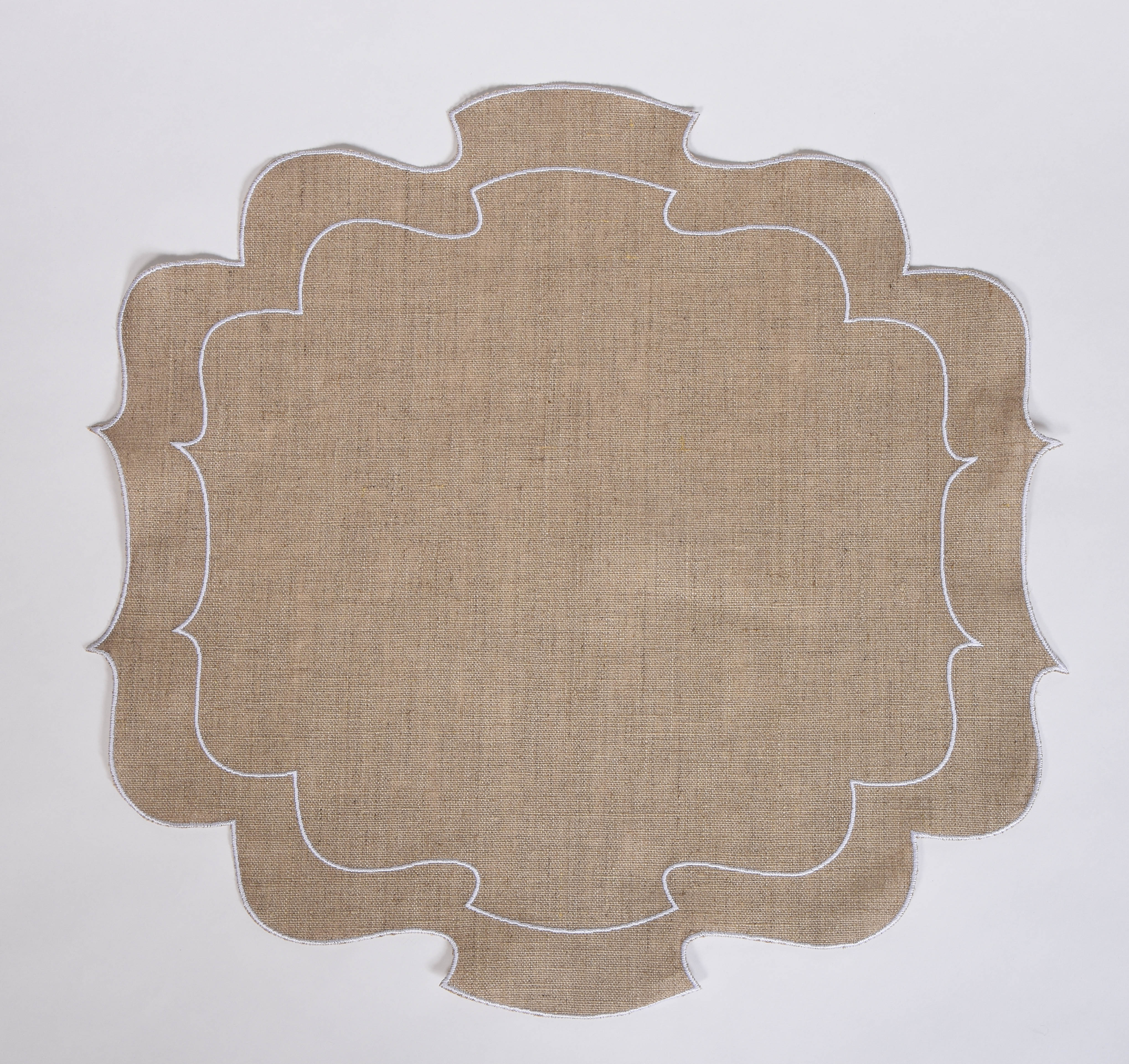 Curly Waxed Linen Placemat