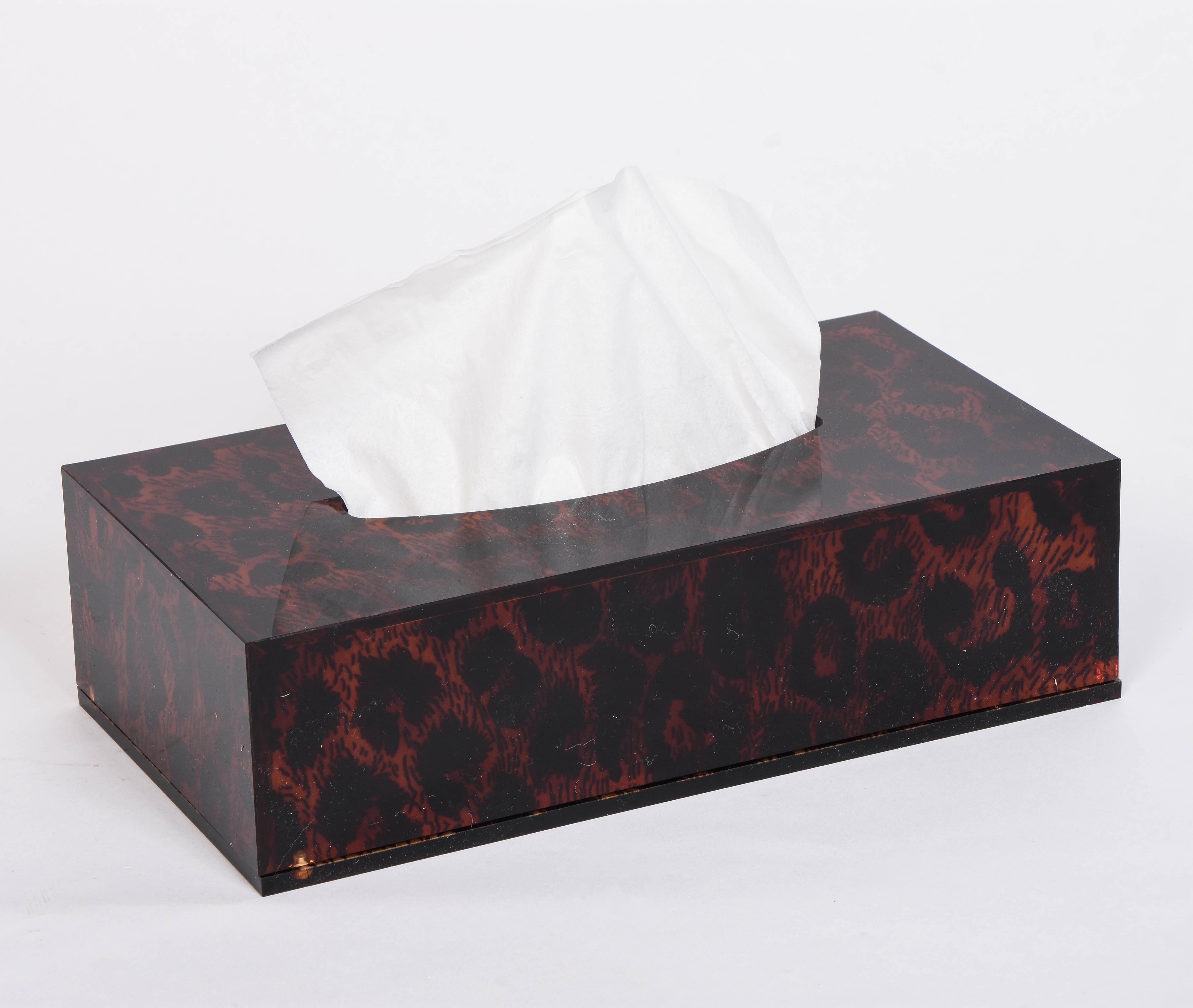 Leopard Tissue Box Cover