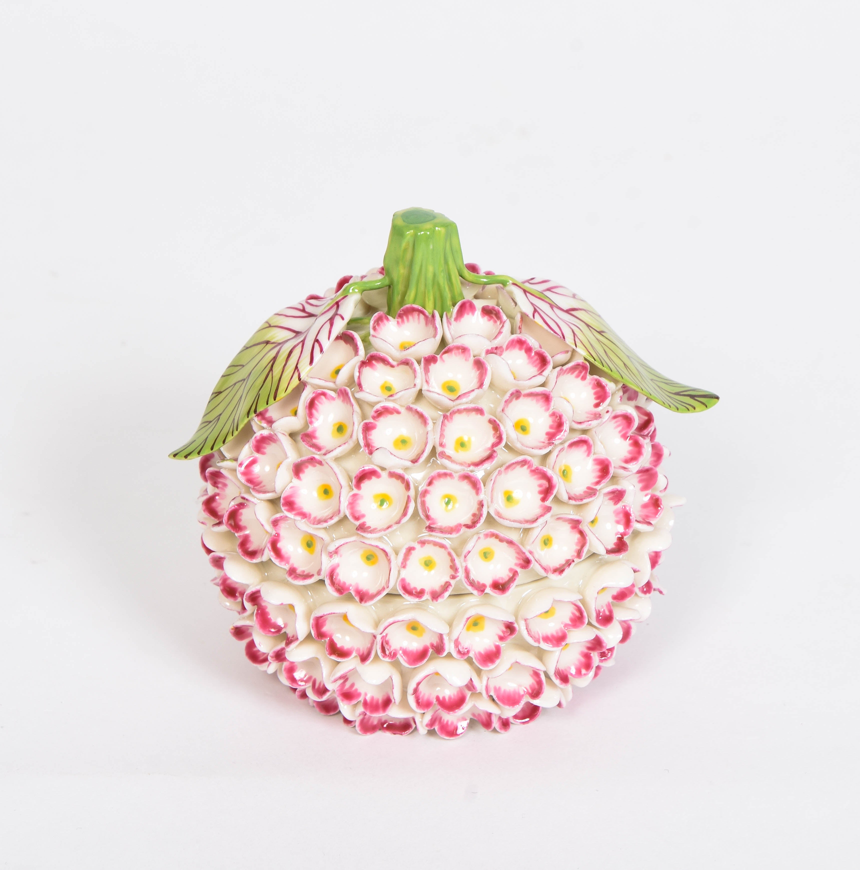 Porcelain Peony Snowball Box