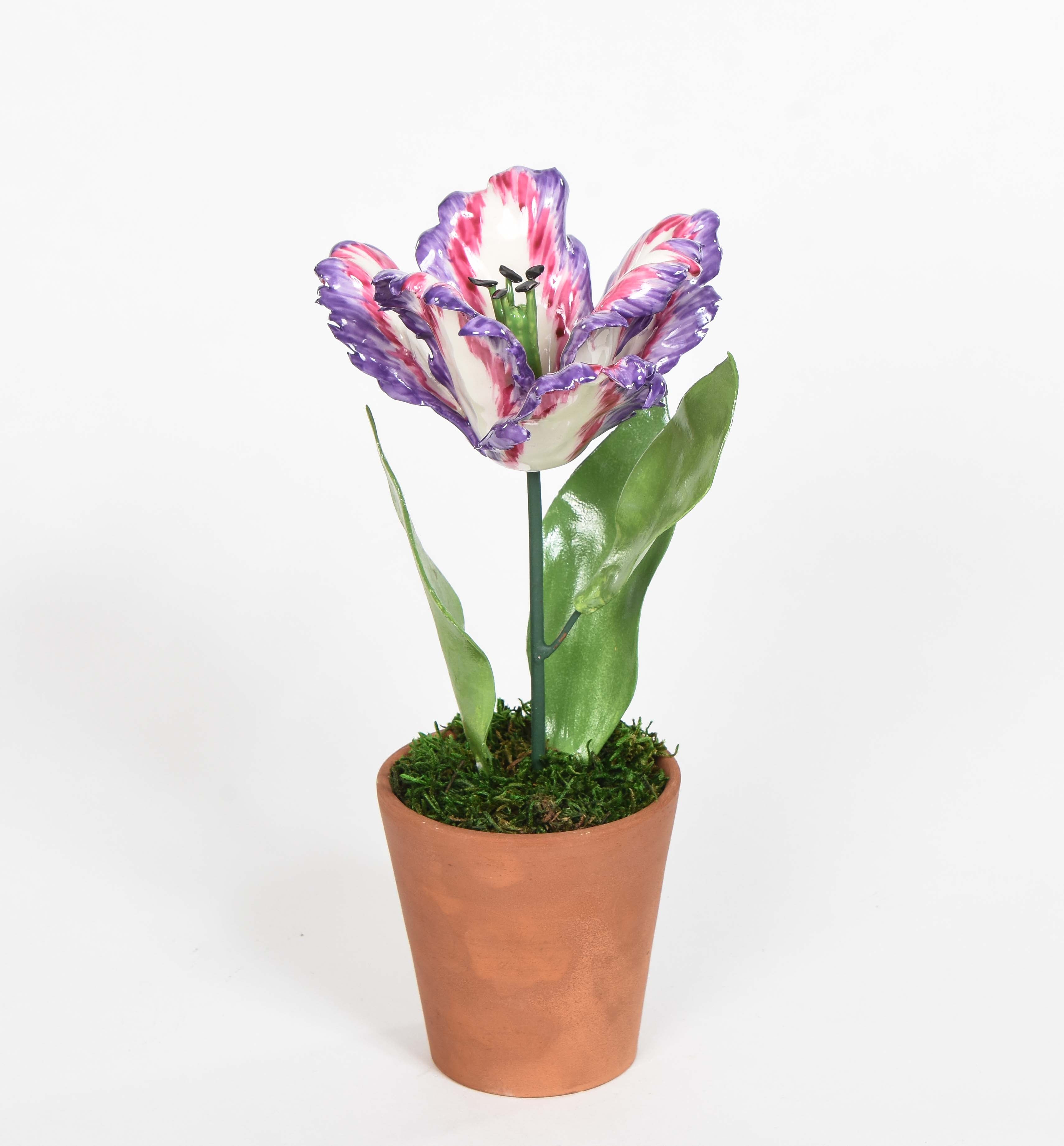 Porcelain Open Tulips