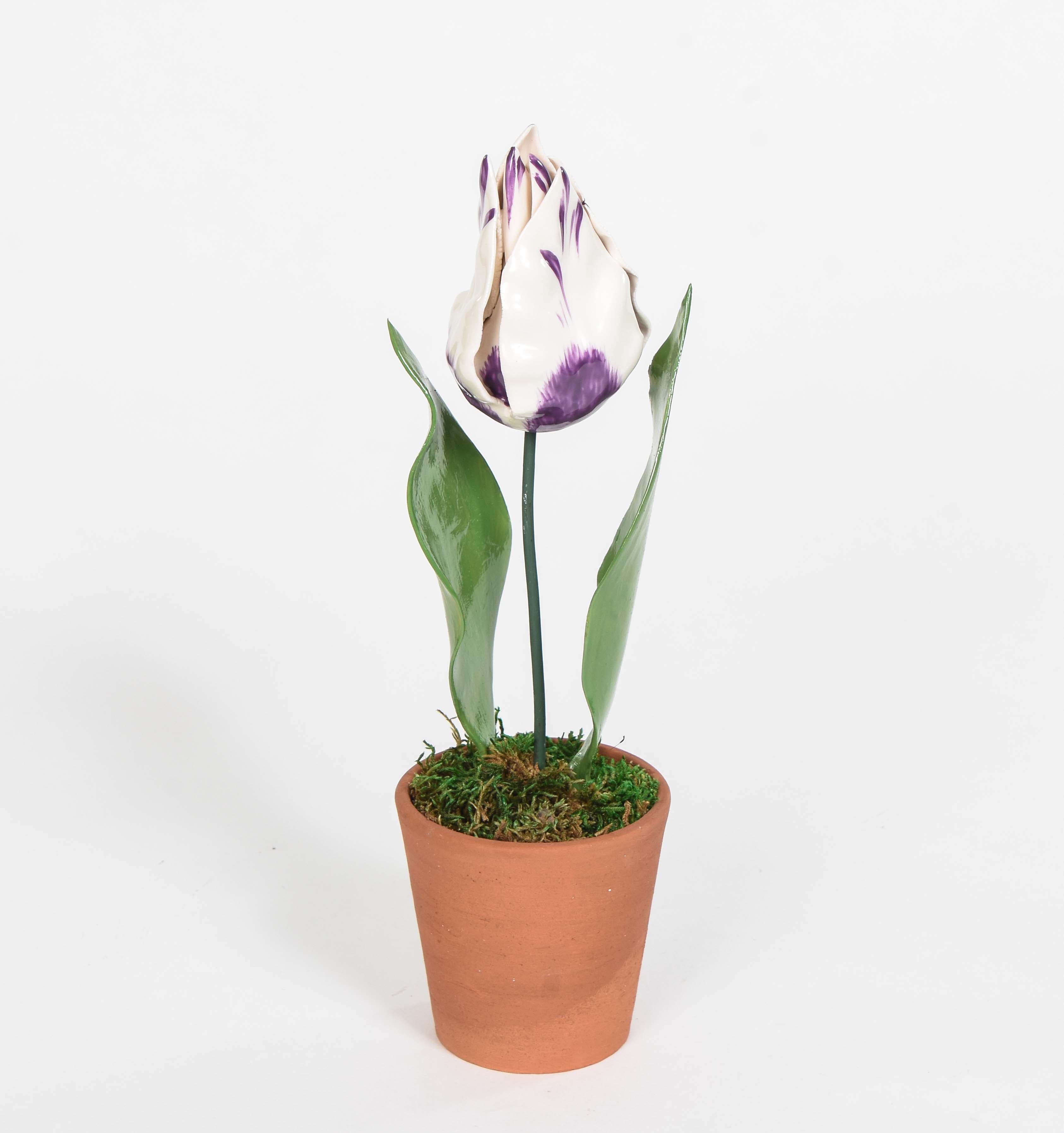 Porcelain Closed Tulips