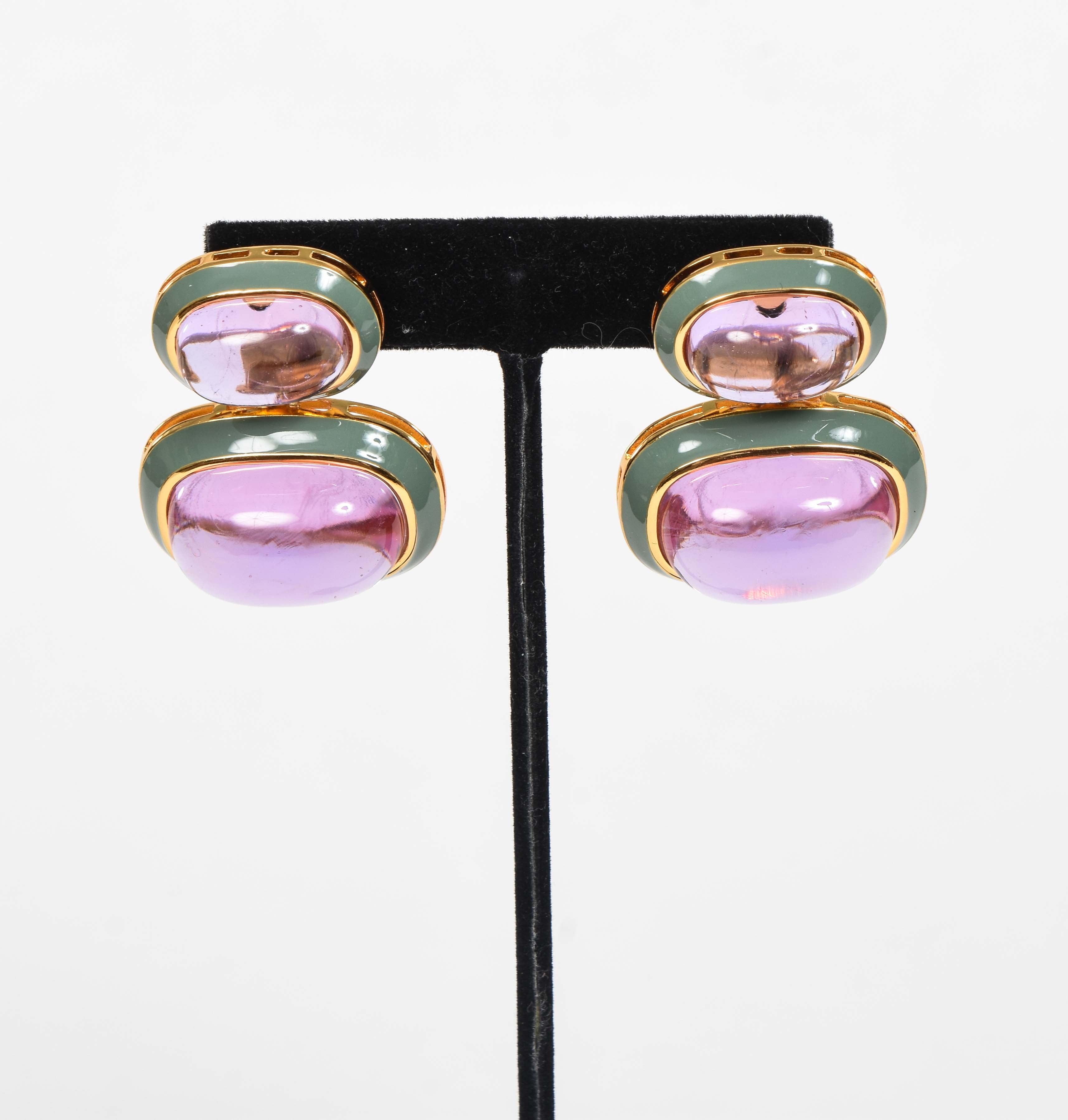 Double Gem Earrings