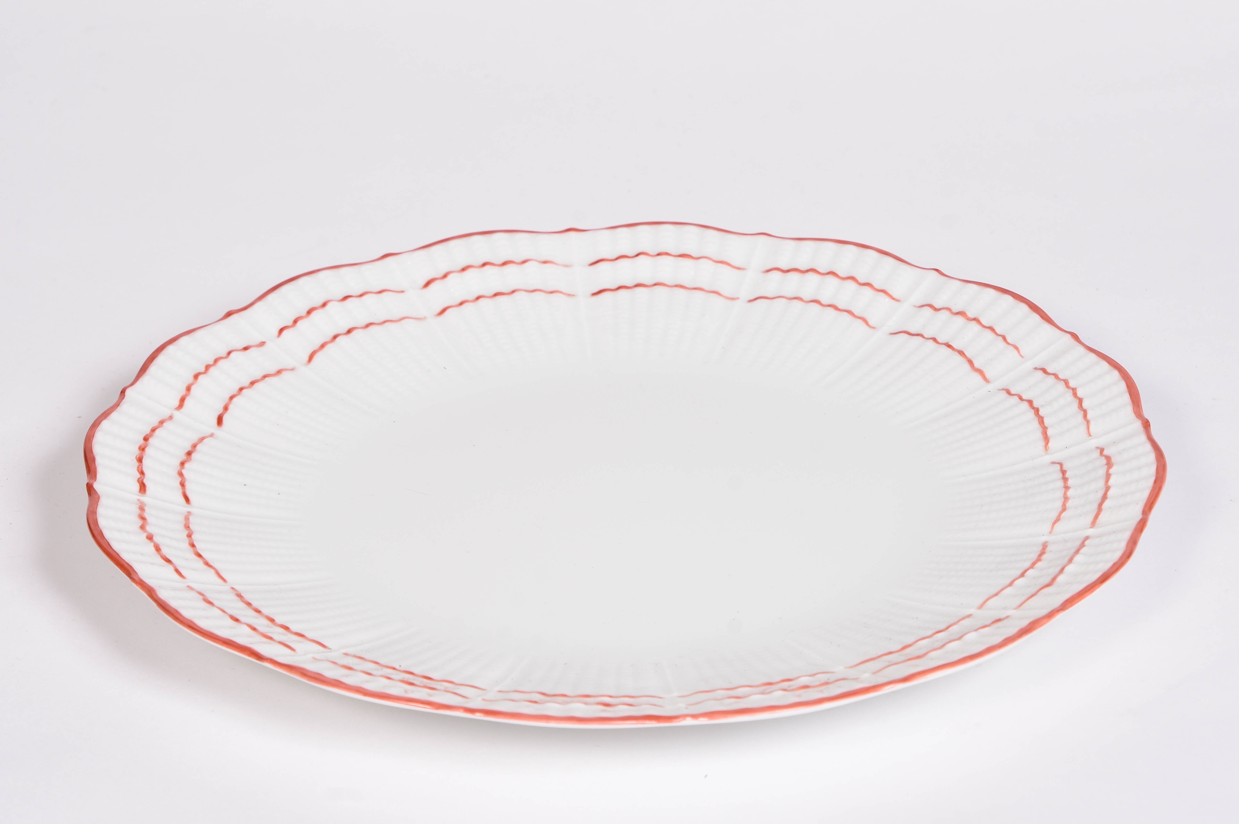 Handpainted Coral Plates