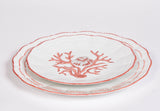 Handpainted Coral Plates