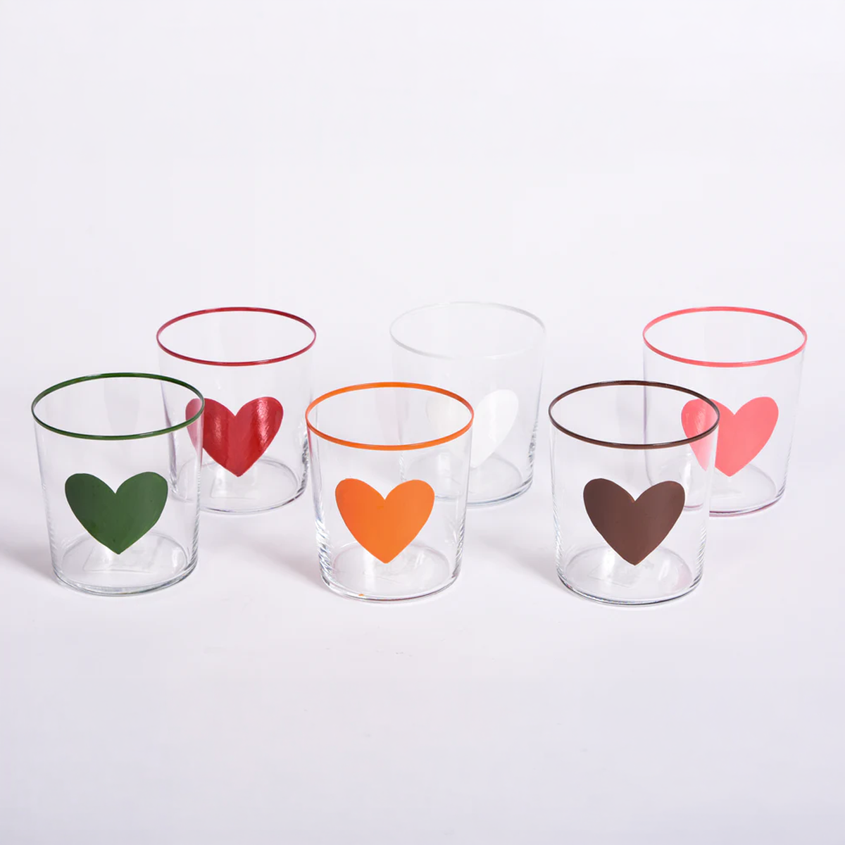 Hand Painted Heart Tumbler