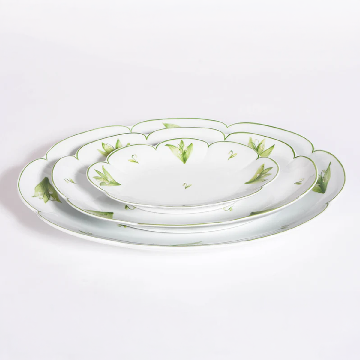 Hand Painted Lily of the Valley Service