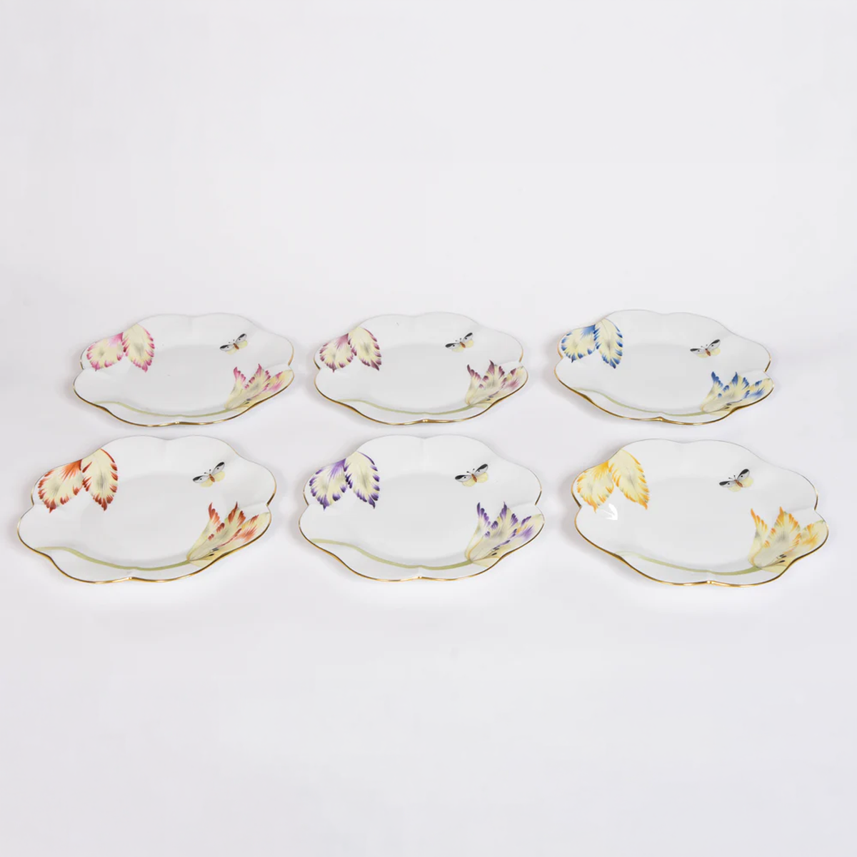 Herend Tulip Dessert Plates
