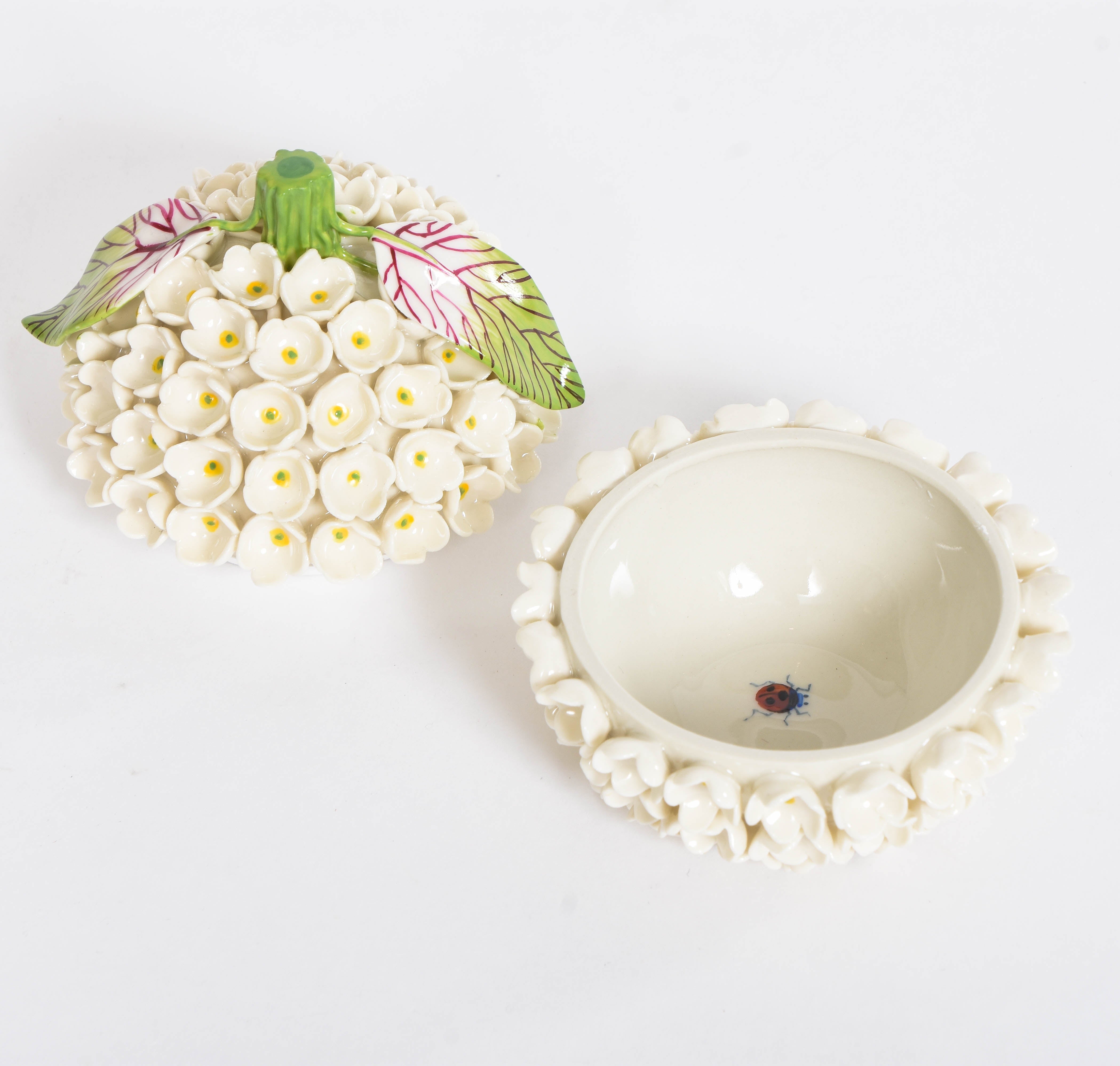 Porcelain Peony Snowball Box