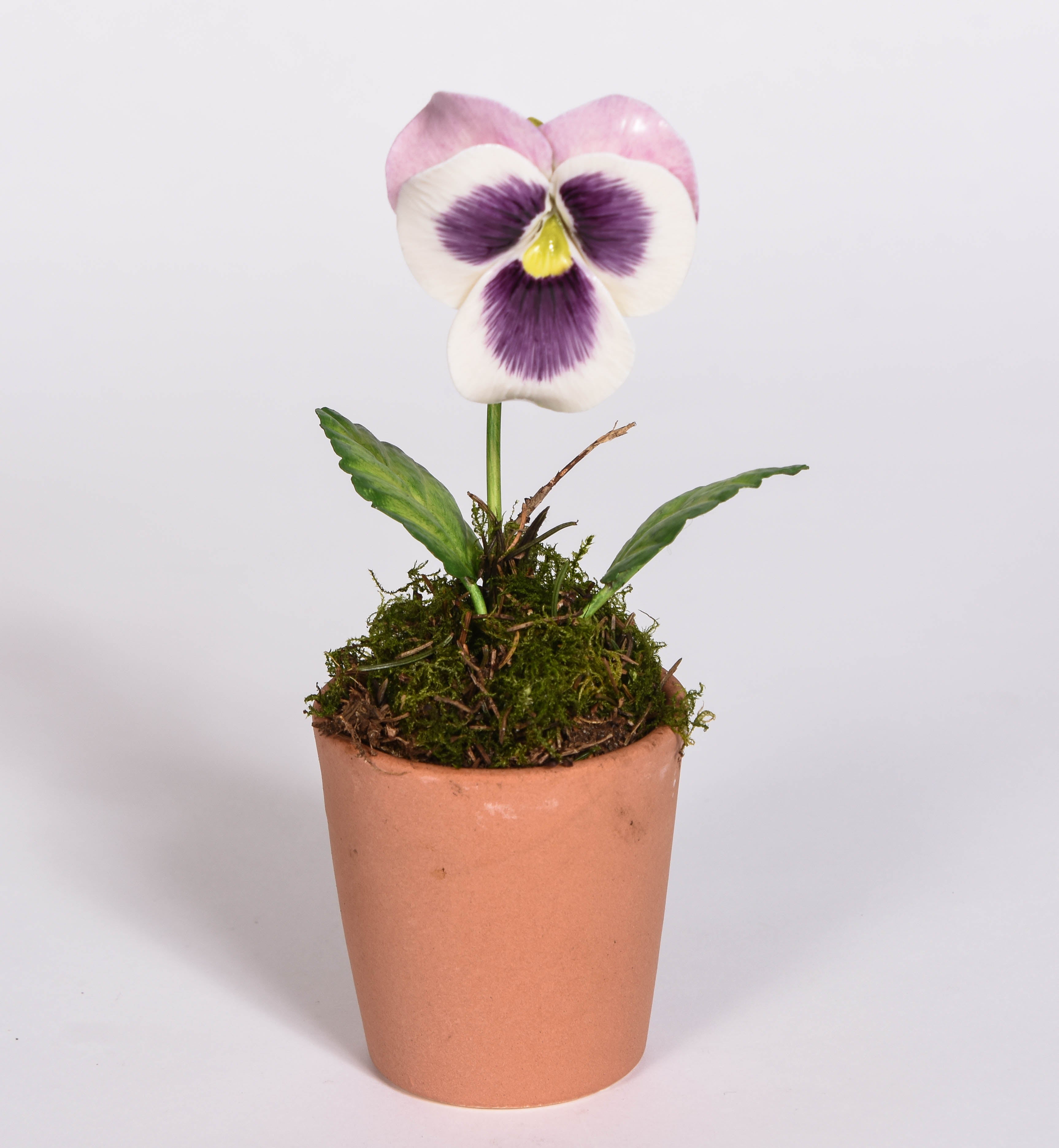 Handmade Porcelain Pansy