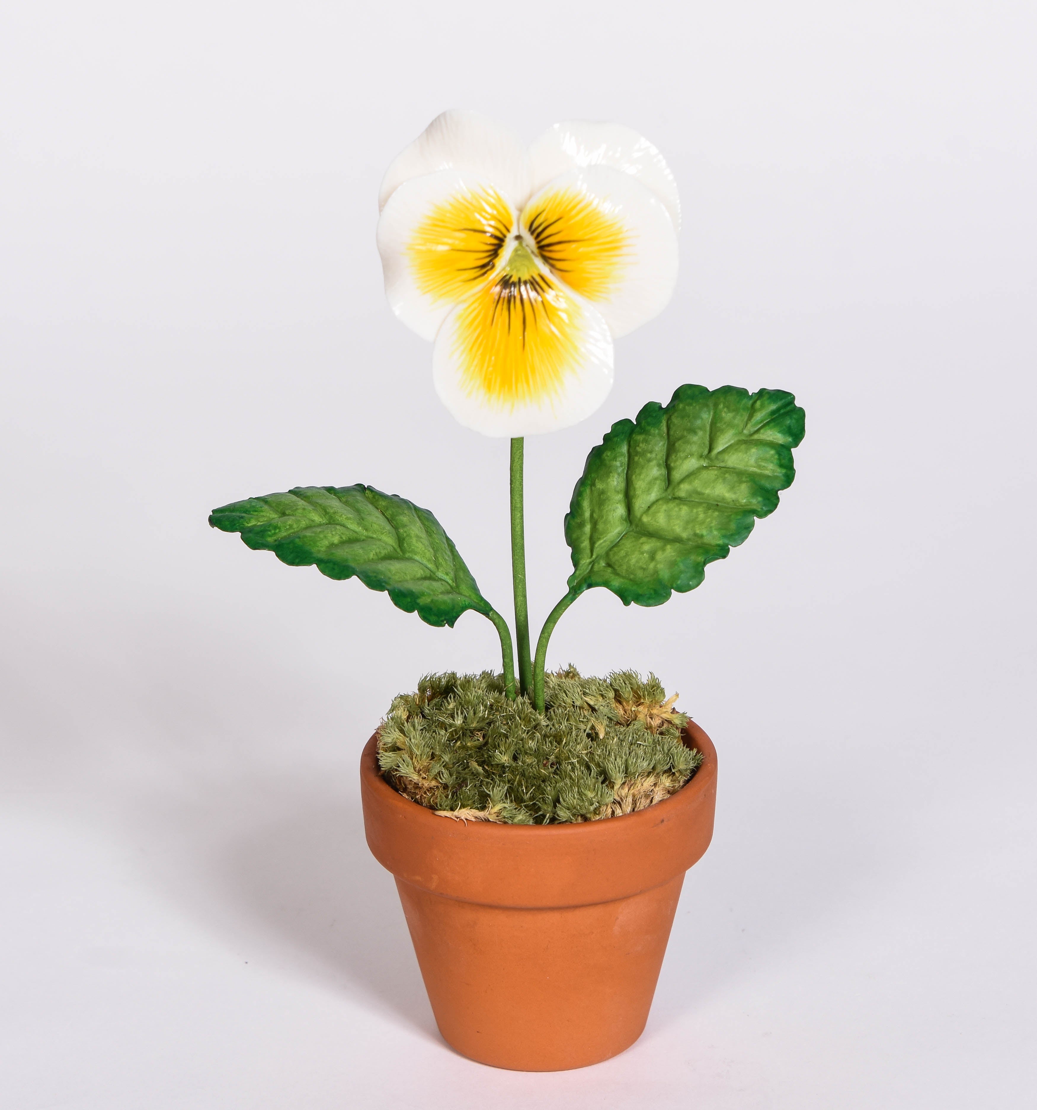 Handmade Porcelain Pansy
