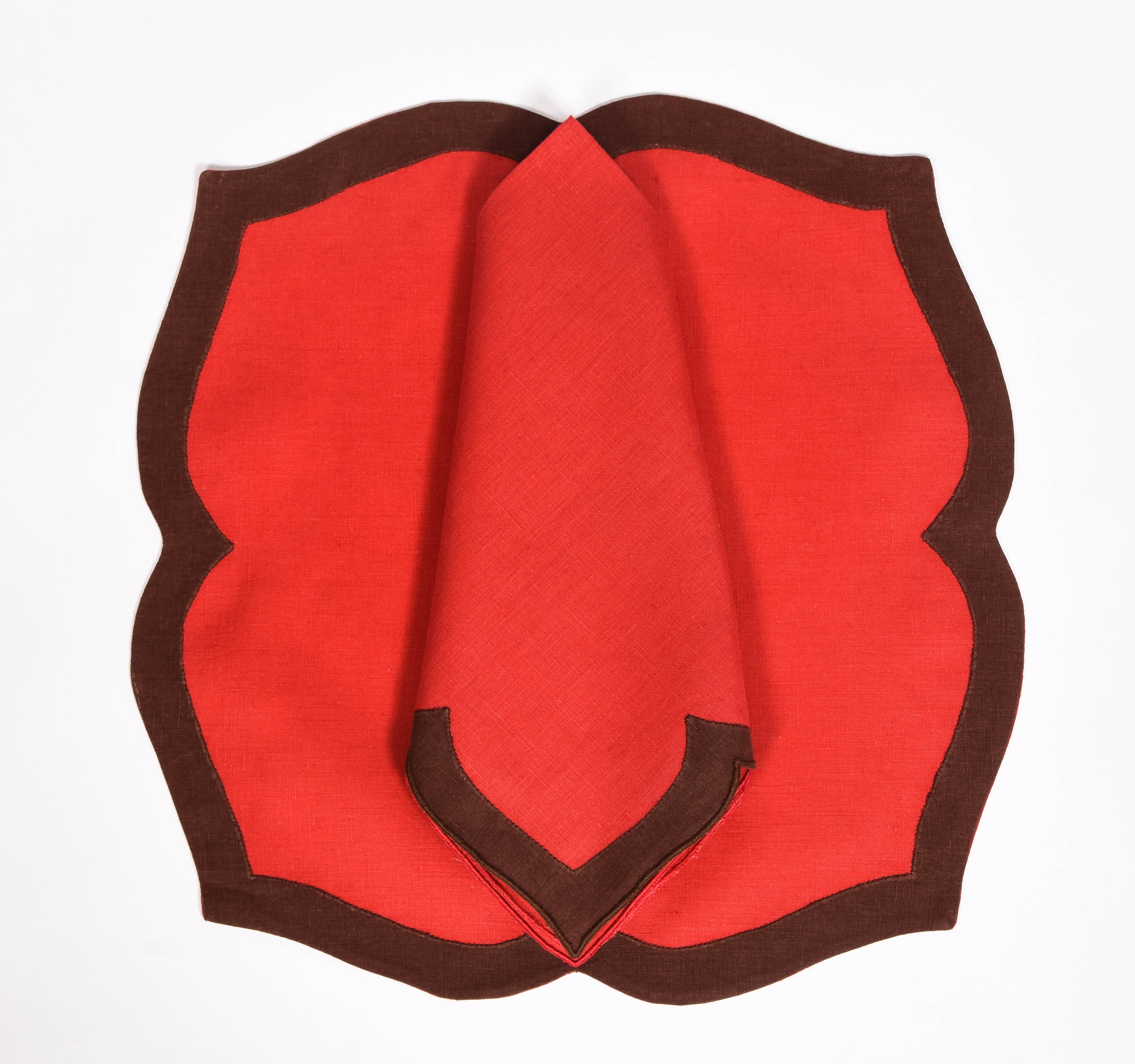 Claudia Placemat with Border and Napkin - Set of 6