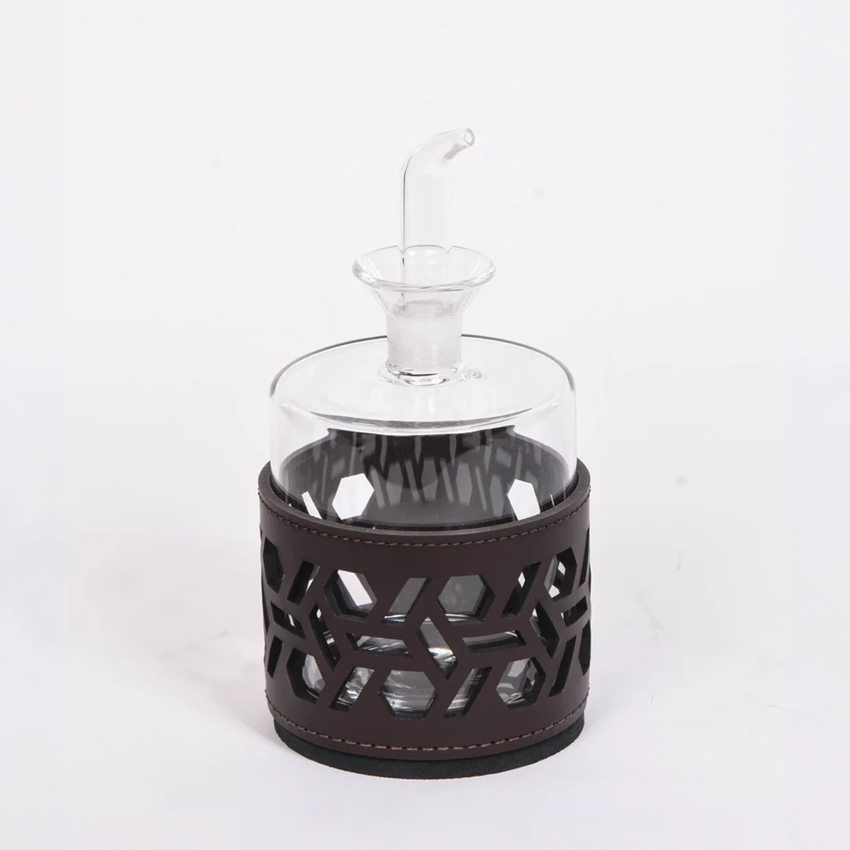 Leather Oil and Vinegar Holder
