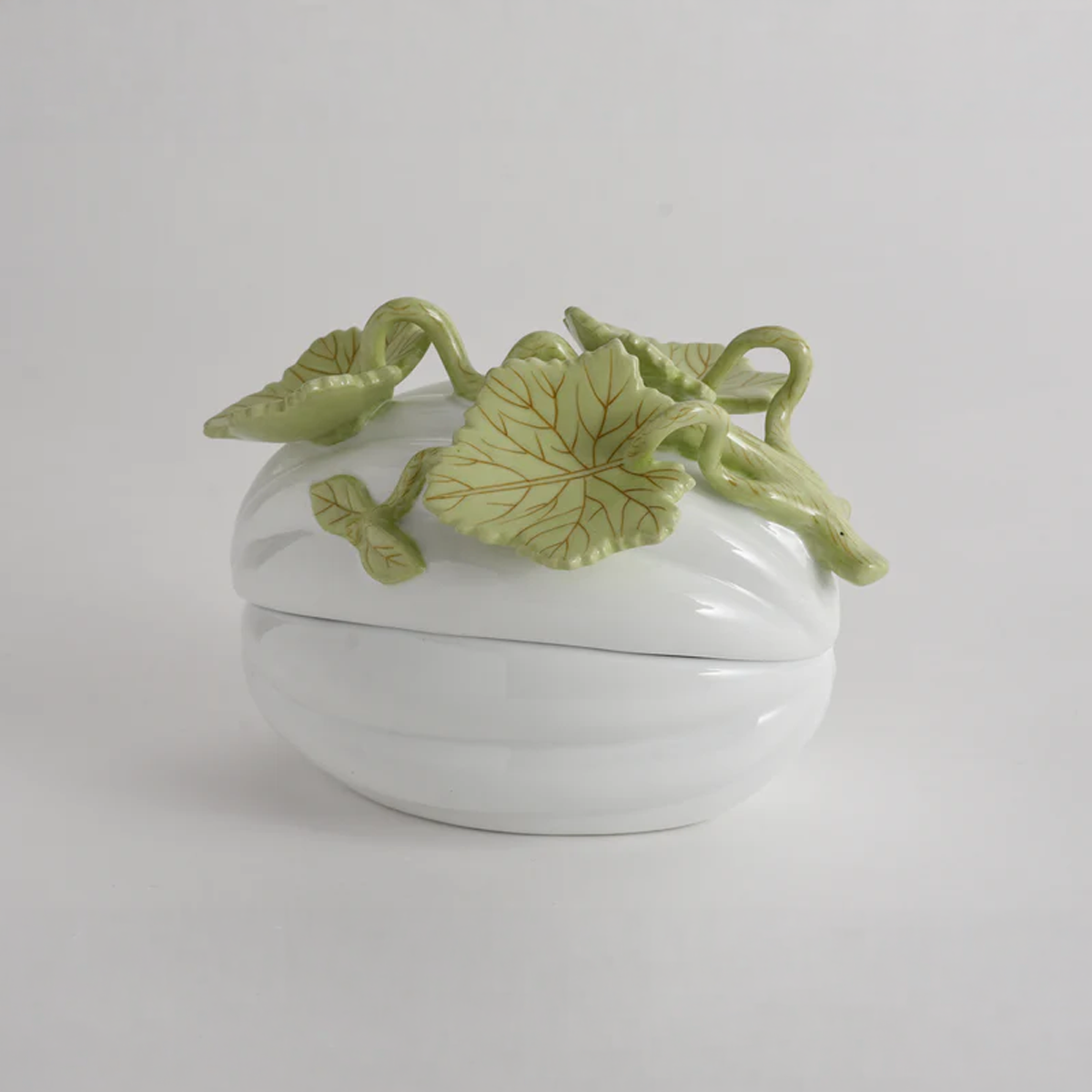 Melon with Green Leaves