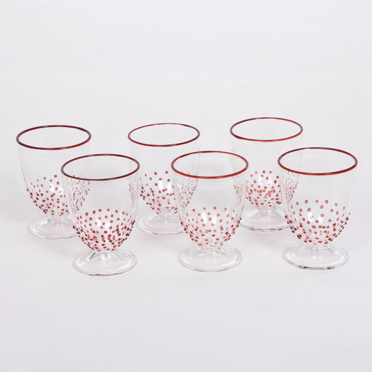 Red Dot Wine Glass