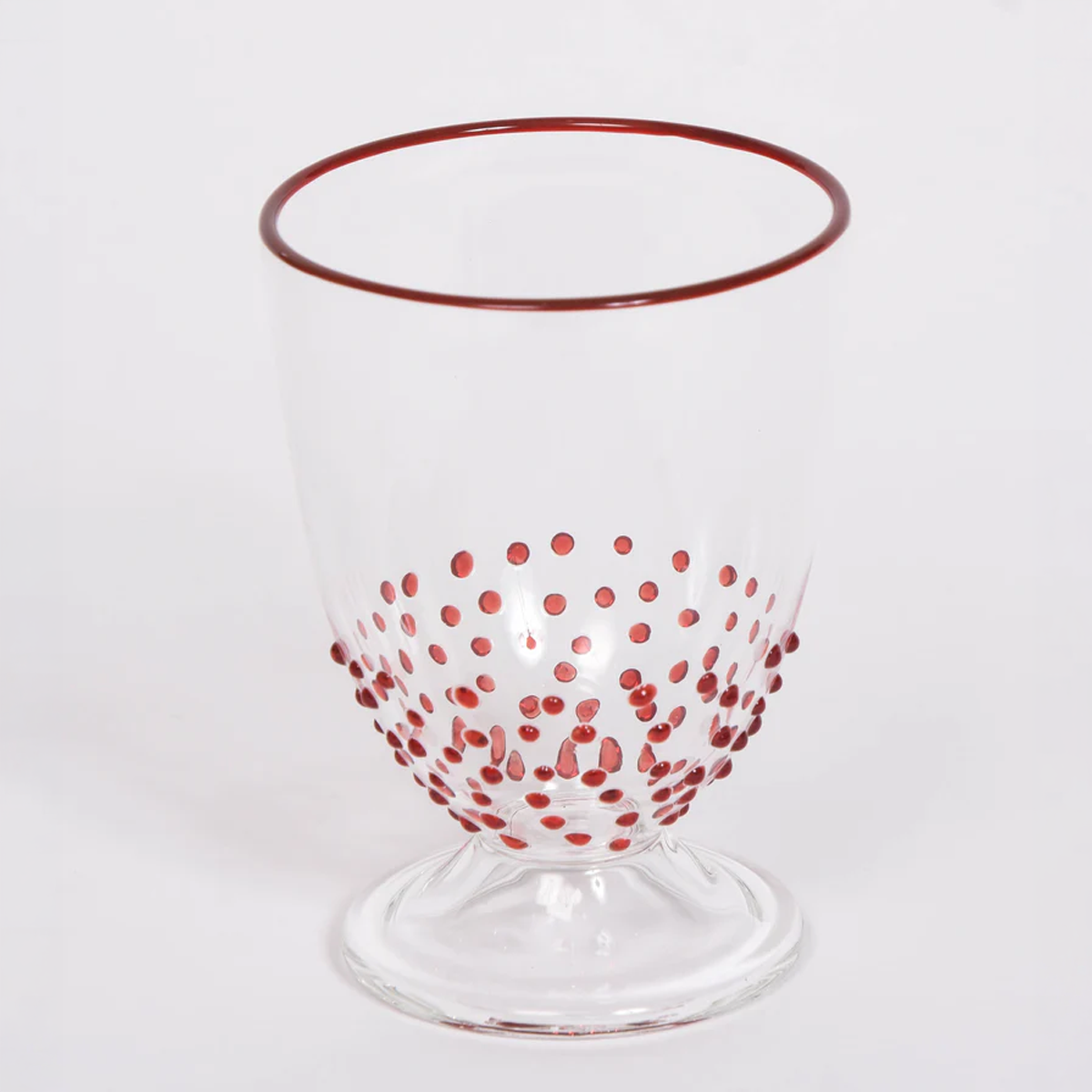 Red Dot Wine Glass