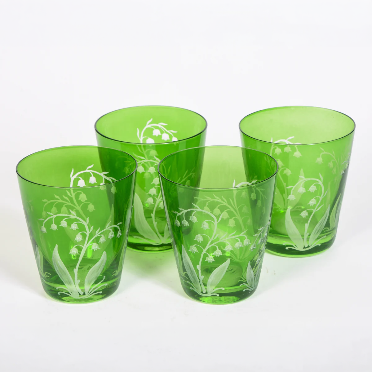 Set of 4 Lily of the Valley Tumblers
