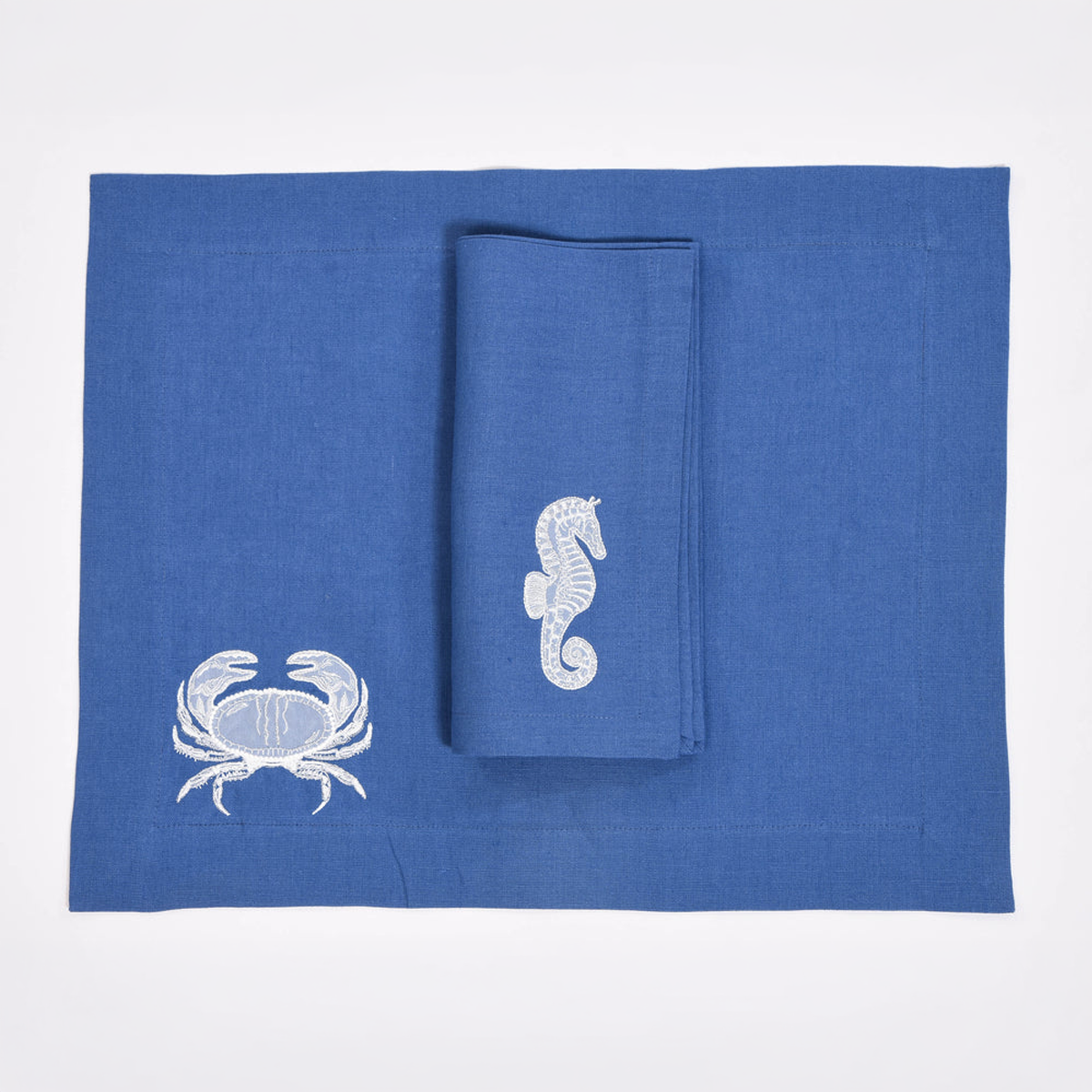 Set of 4 Sea Placemats and Napkins