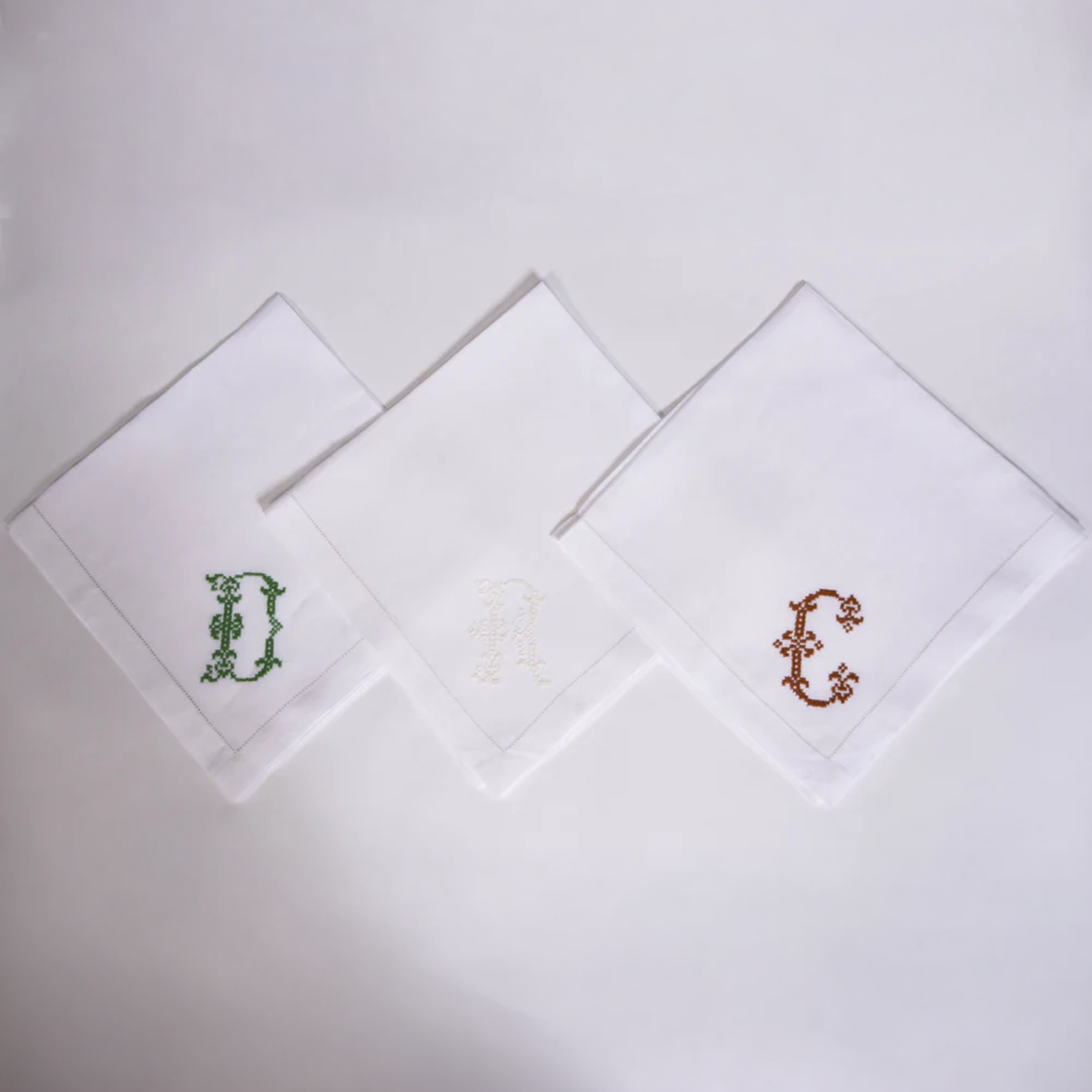 Set of 6 Monogram Napkins
