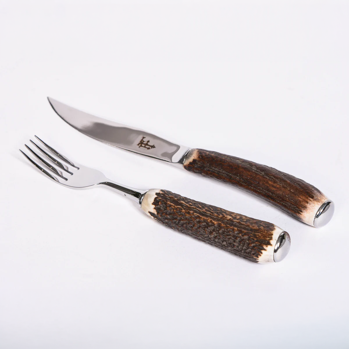 Set of 6 Stag Antler Cutlery with Box