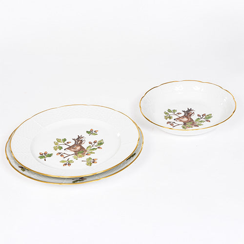 Set of 8 Forest and Mountain Plates