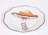 Set of 6 Pinto Mushroom Dinner Plates