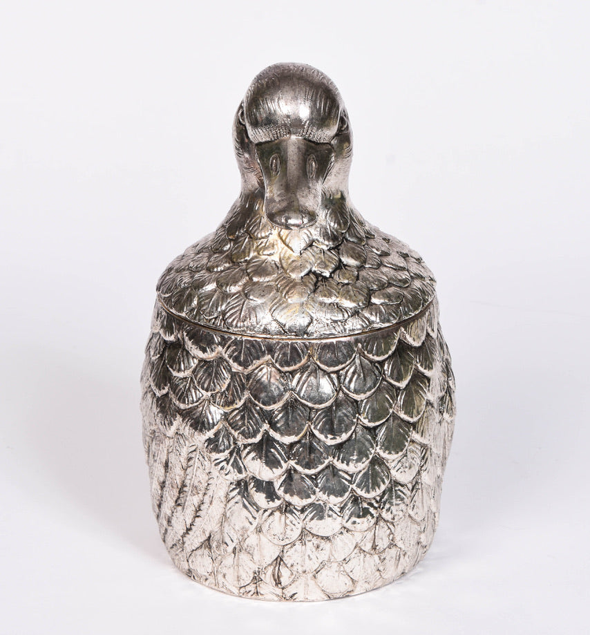 Vintage Silver Duck Ice Bucket