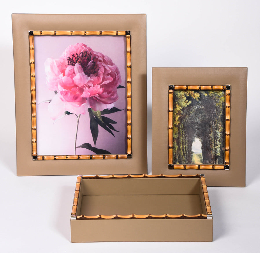 Bamboo and Leather Frames